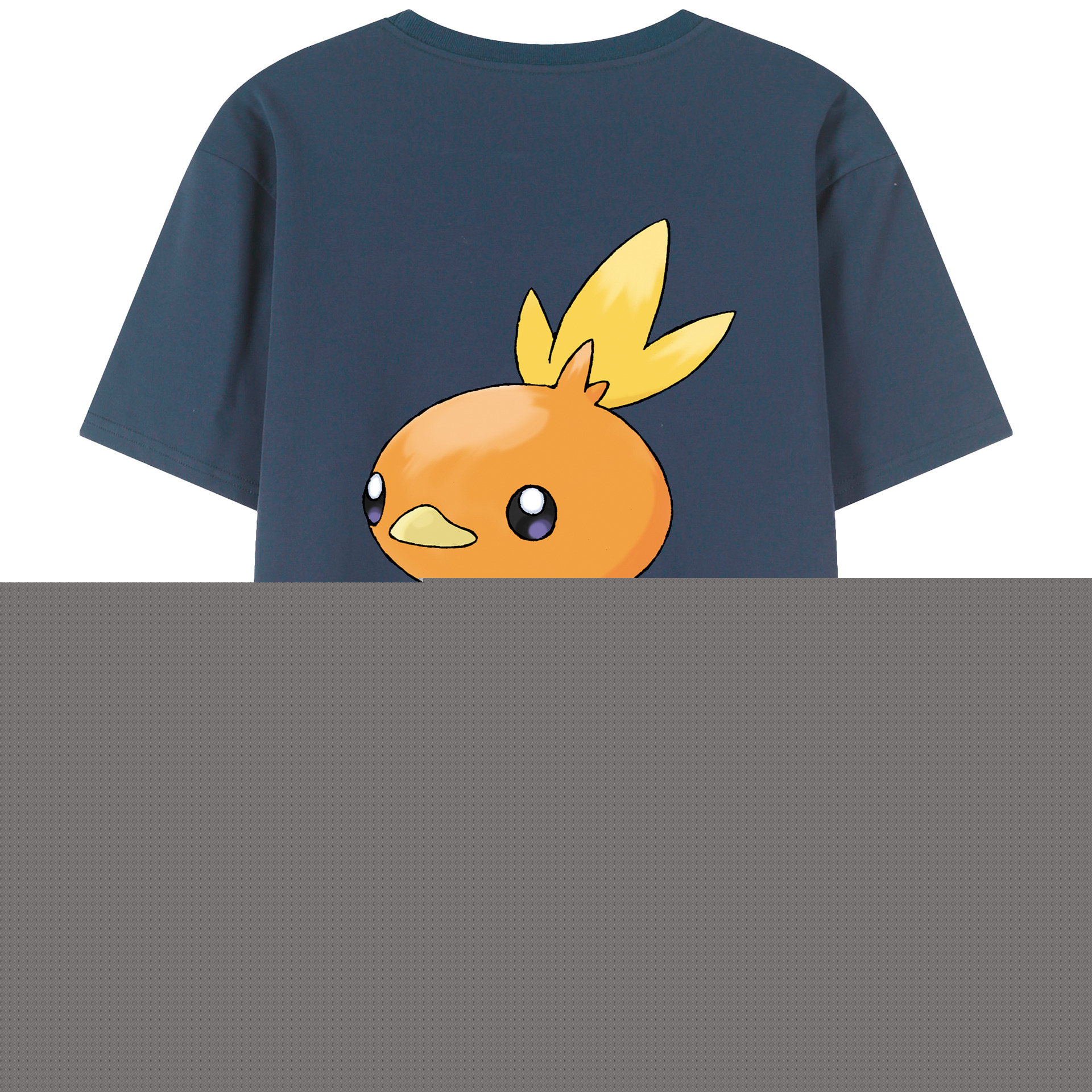 （画像用） ポケットモンスター Pokémon 綿100％ メンズ半袖Tシャツ（バックプリント） 通気性