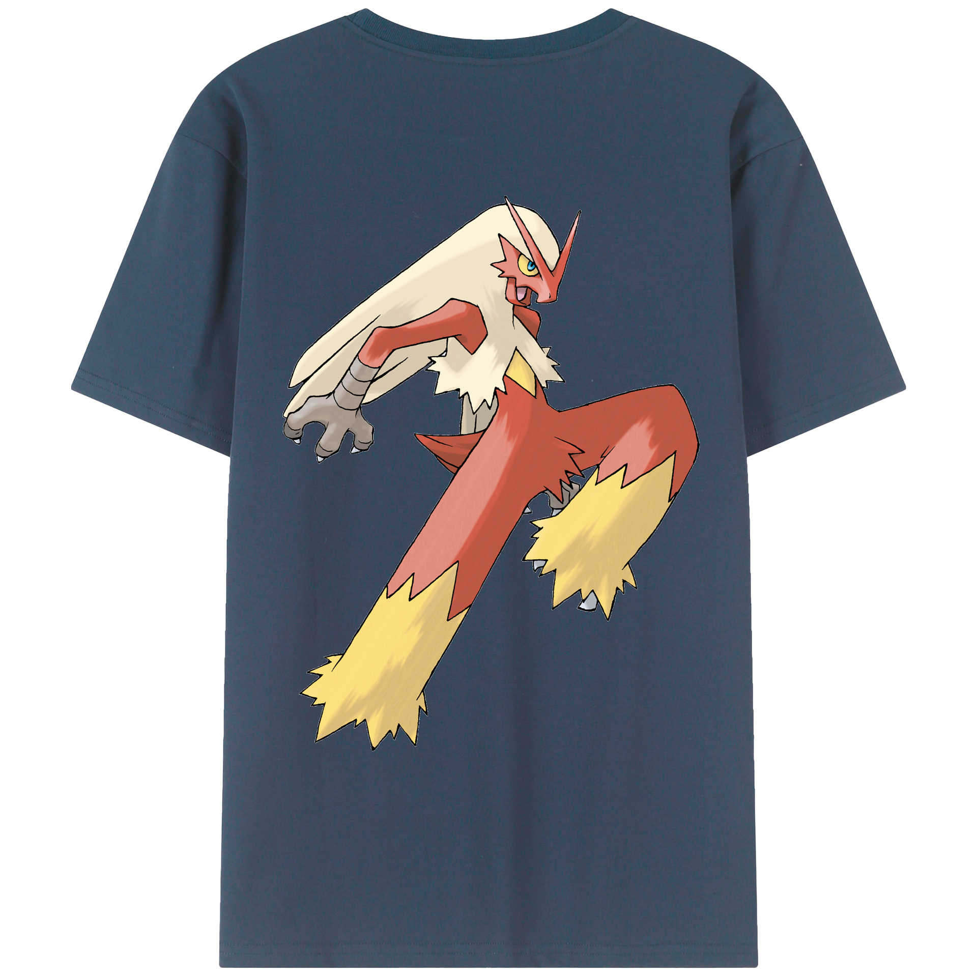 （画像用） ポケットモンスター Pokémon 綿100％ メンズ半袖Tシャツ（バックプリント） 通気性