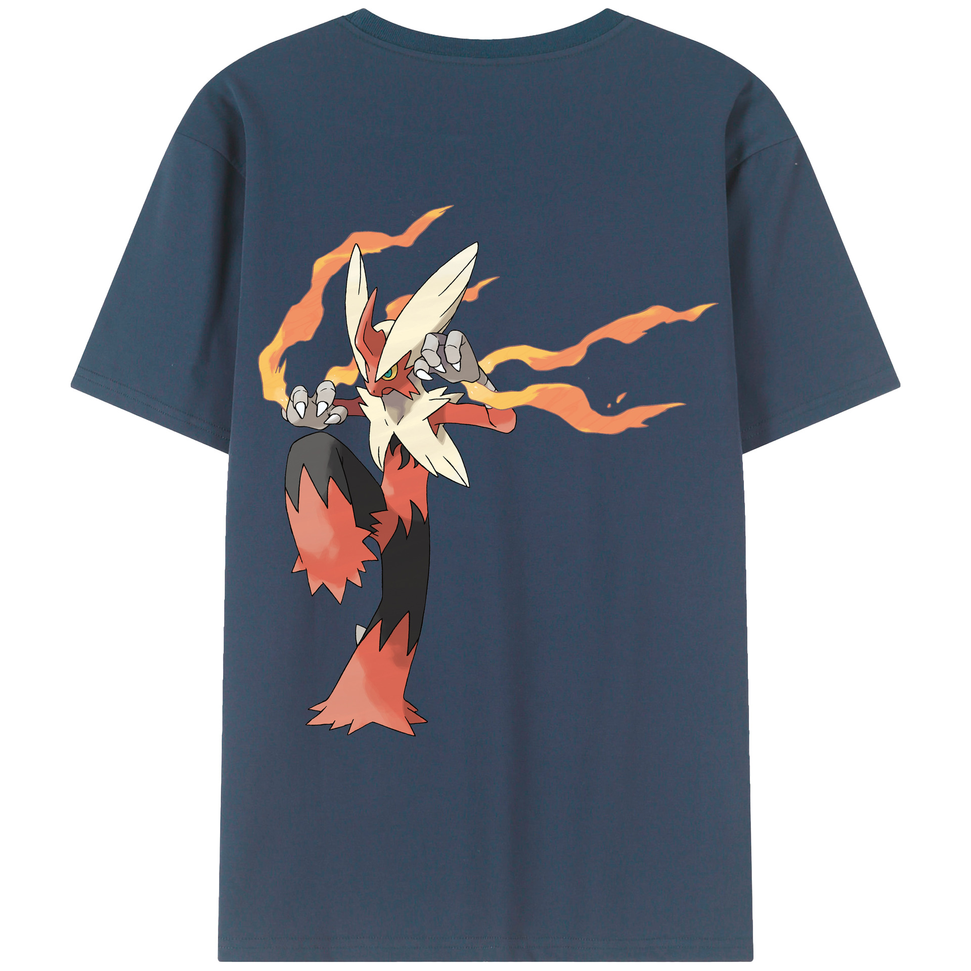 （画像用） ポケットモンスター Pokémon 綿100％ メンズ半袖Tシャツ（バックプリント） 通気性
