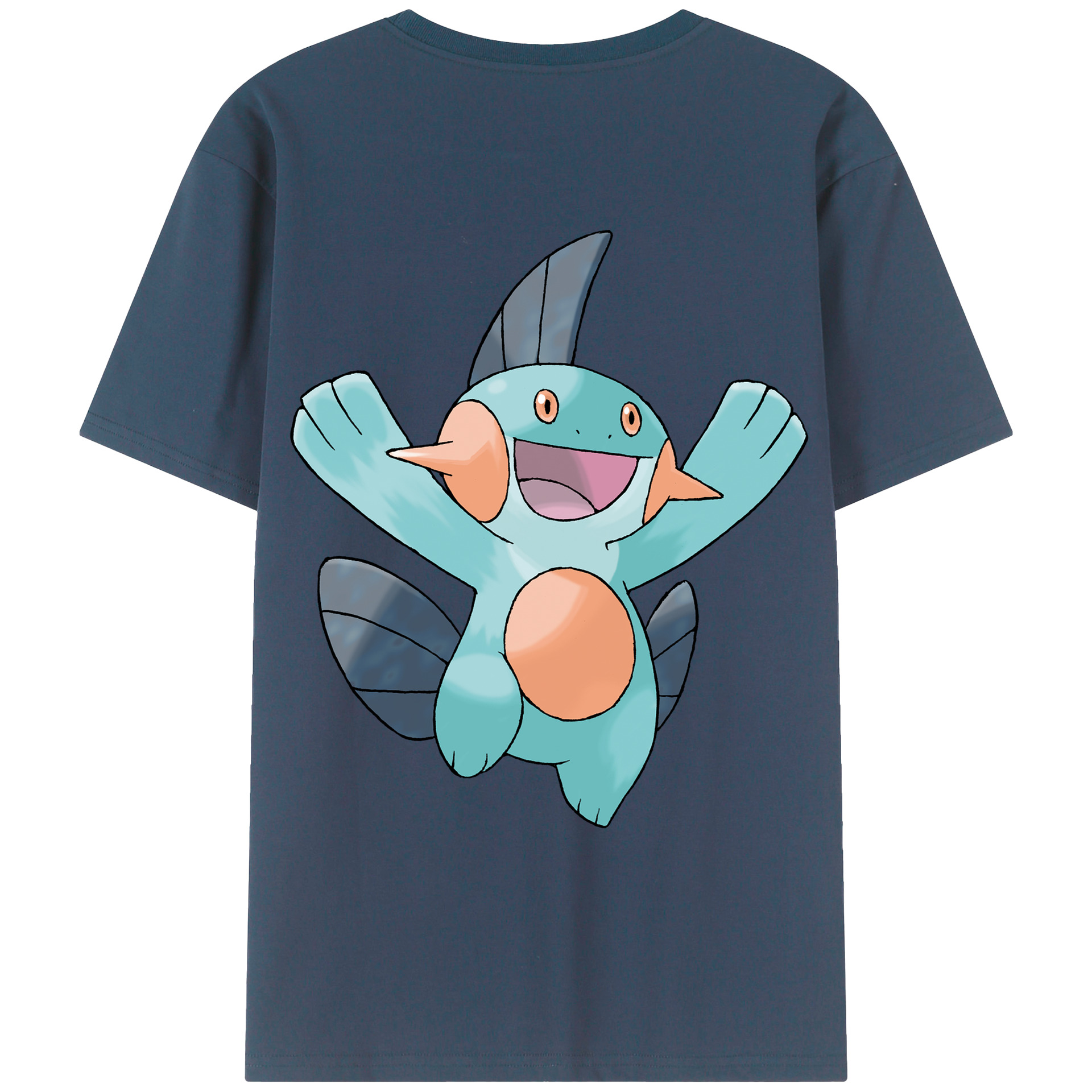（画像用） ポケットモンスター Pokémon 綿100％ メンズ半袖Tシャツ（バックプリント） 通気性
