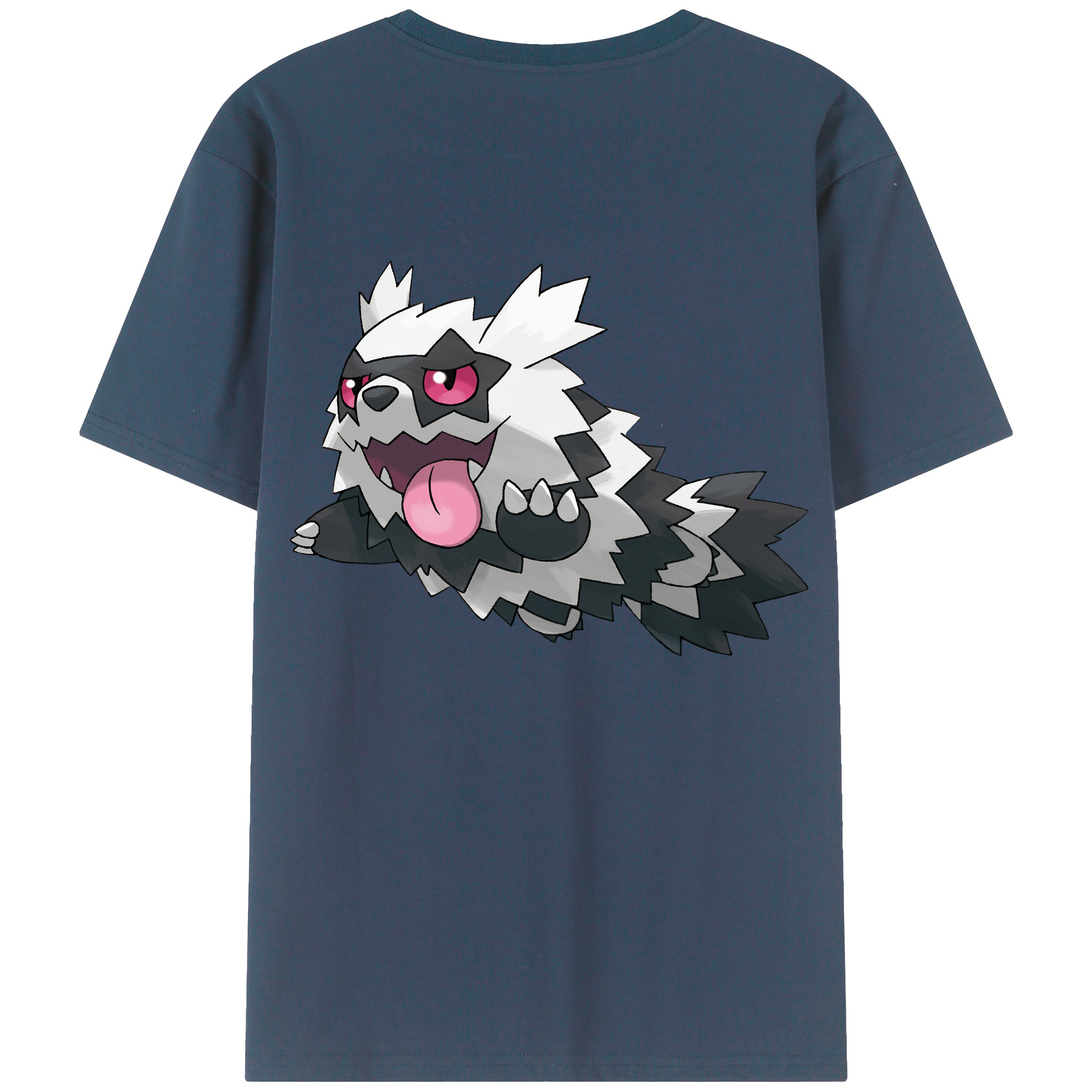 （画像用） ポケットモンスター Pokémon 綿100％ メンズ半袖Tシャツ（バックプリント） 通気性