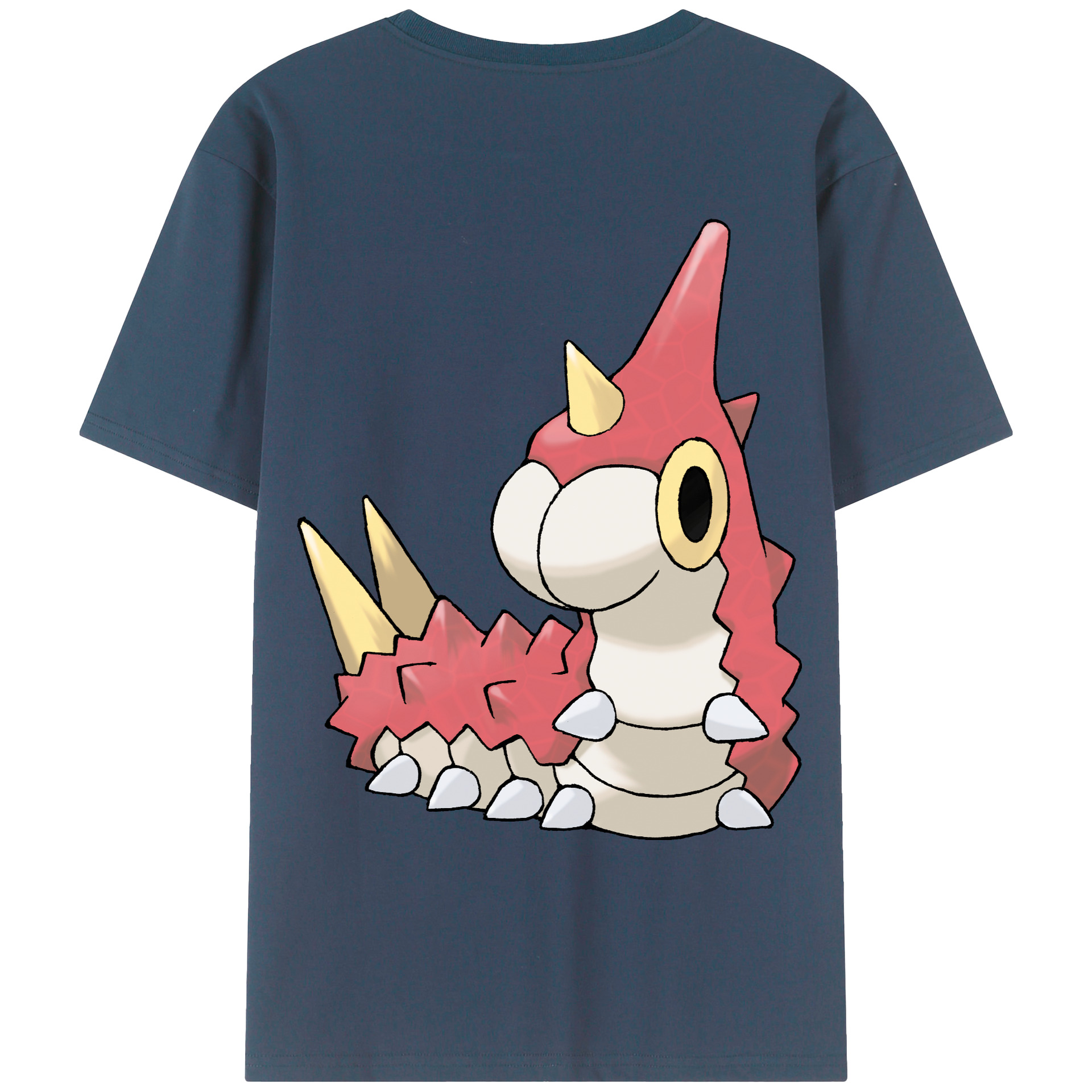 （画像用） ポケットモンスター Pokémon 綿100％ メンズ半袖Tシャツ（バックプリント） 通気性