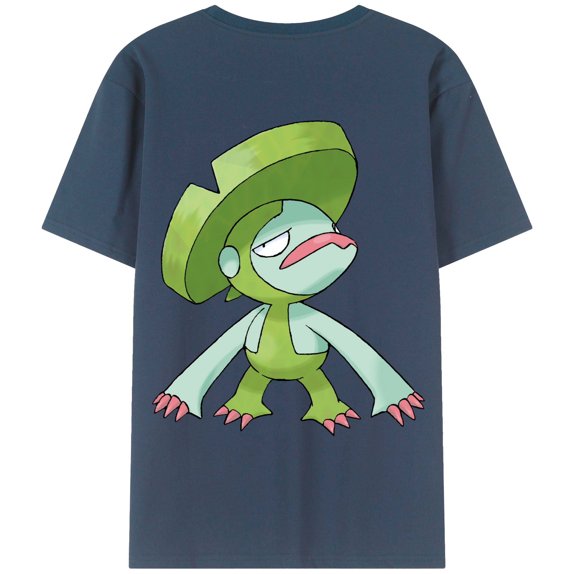 （画像用） ポケットモンスター Pokémon 綿100％ メンズ半袖Tシャツ（バックプリント） 通気性