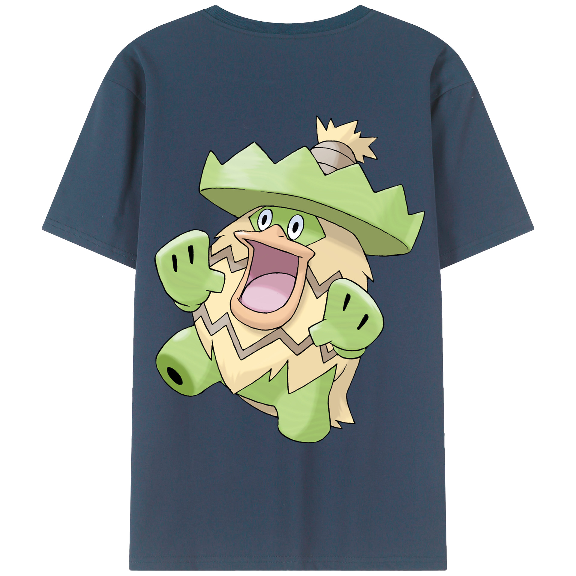 （画像用） ポケットモンスター Pokémon 綿100％ メンズ半袖Tシャツ（バックプリント） 通気性