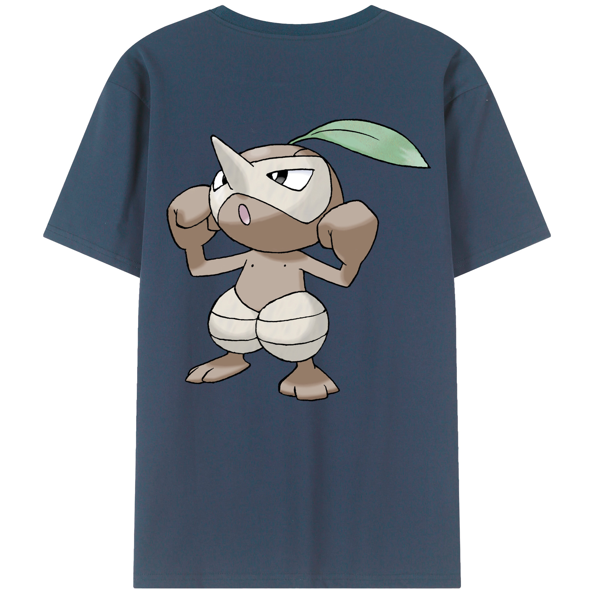 （画像用） ポケットモンスター Pokémon 綿100％ メンズ半袖Tシャツ（バックプリント） 通気性