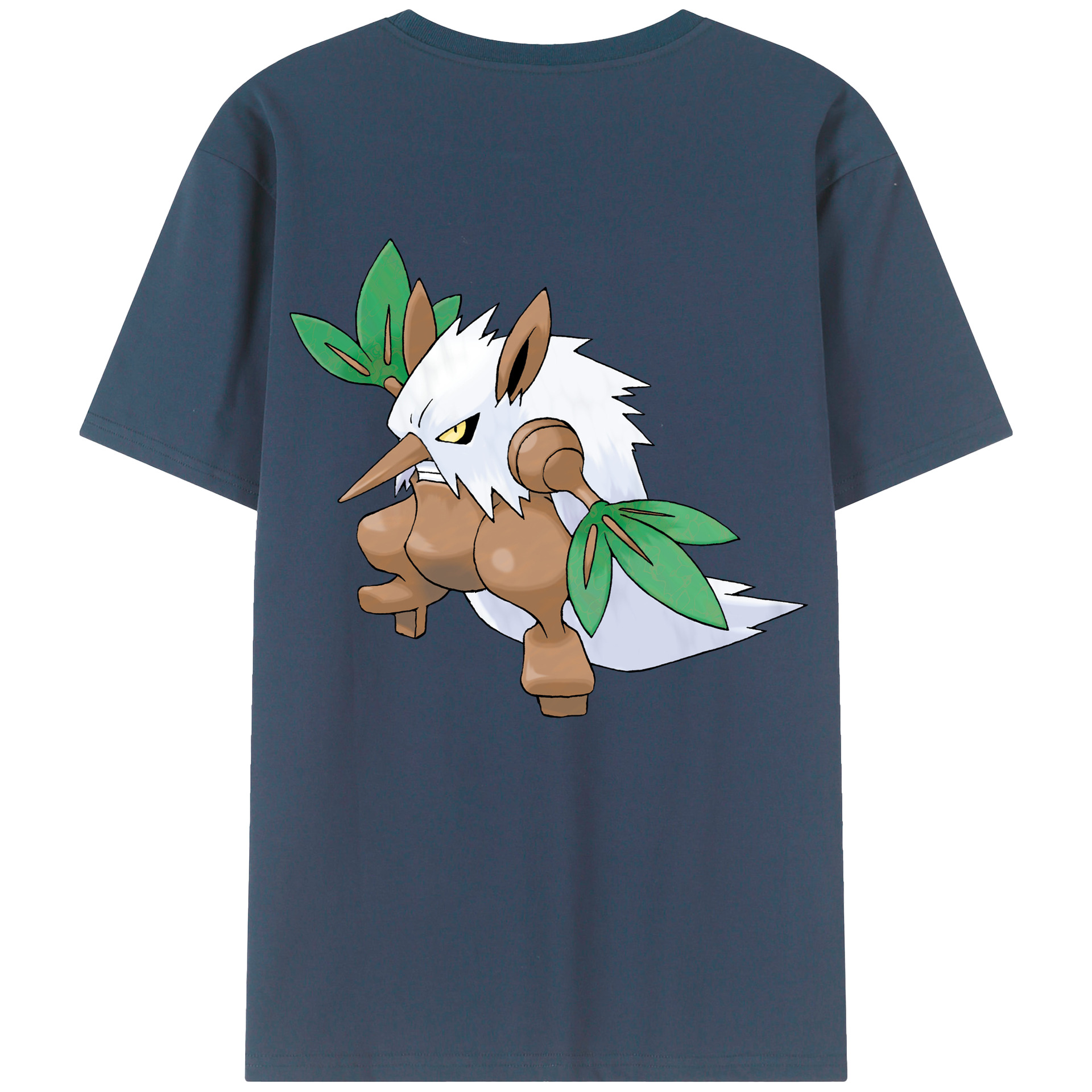 （画像用） ポケットモンスター Pokémon 綿100％ メンズ半袖Tシャツ（バックプリント） 通気性
