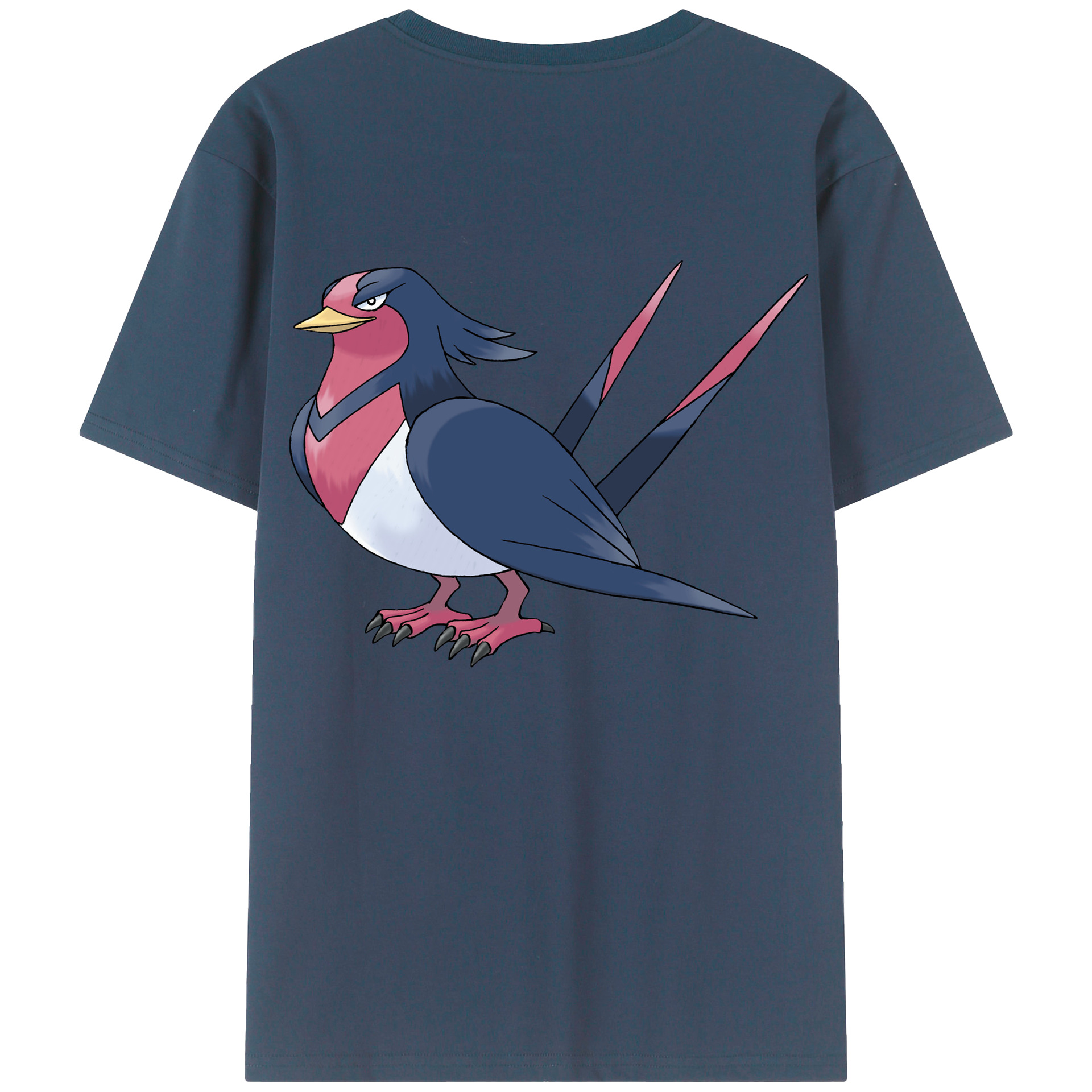 （画像用） ポケットモンスター Pokémon 綿100％ メンズ半袖Tシャツ（バックプリント） 通気性