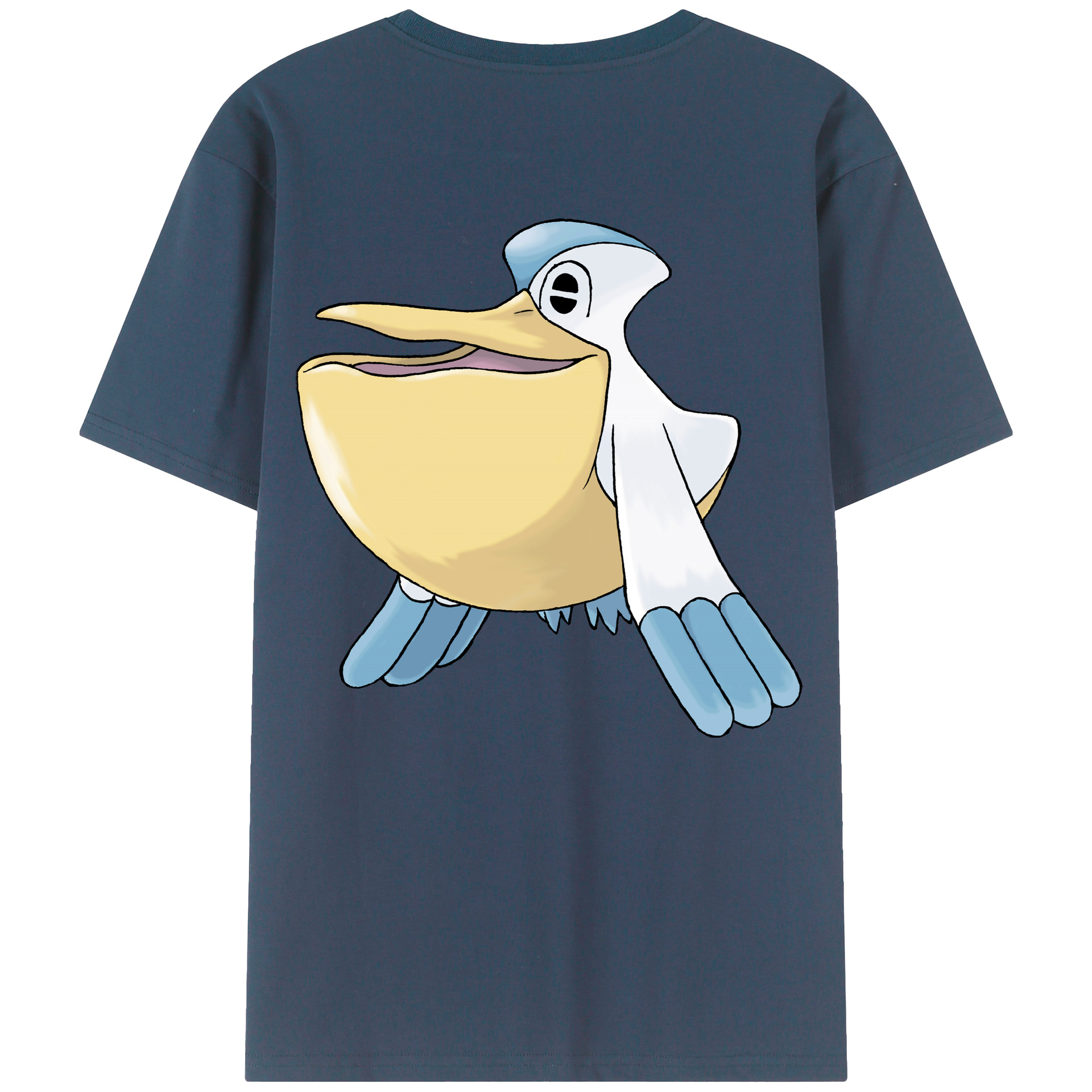 （画像用） ポケットモンスター Pokémon 綿100％ メンズ半袖Tシャツ（バックプリント） 通気性