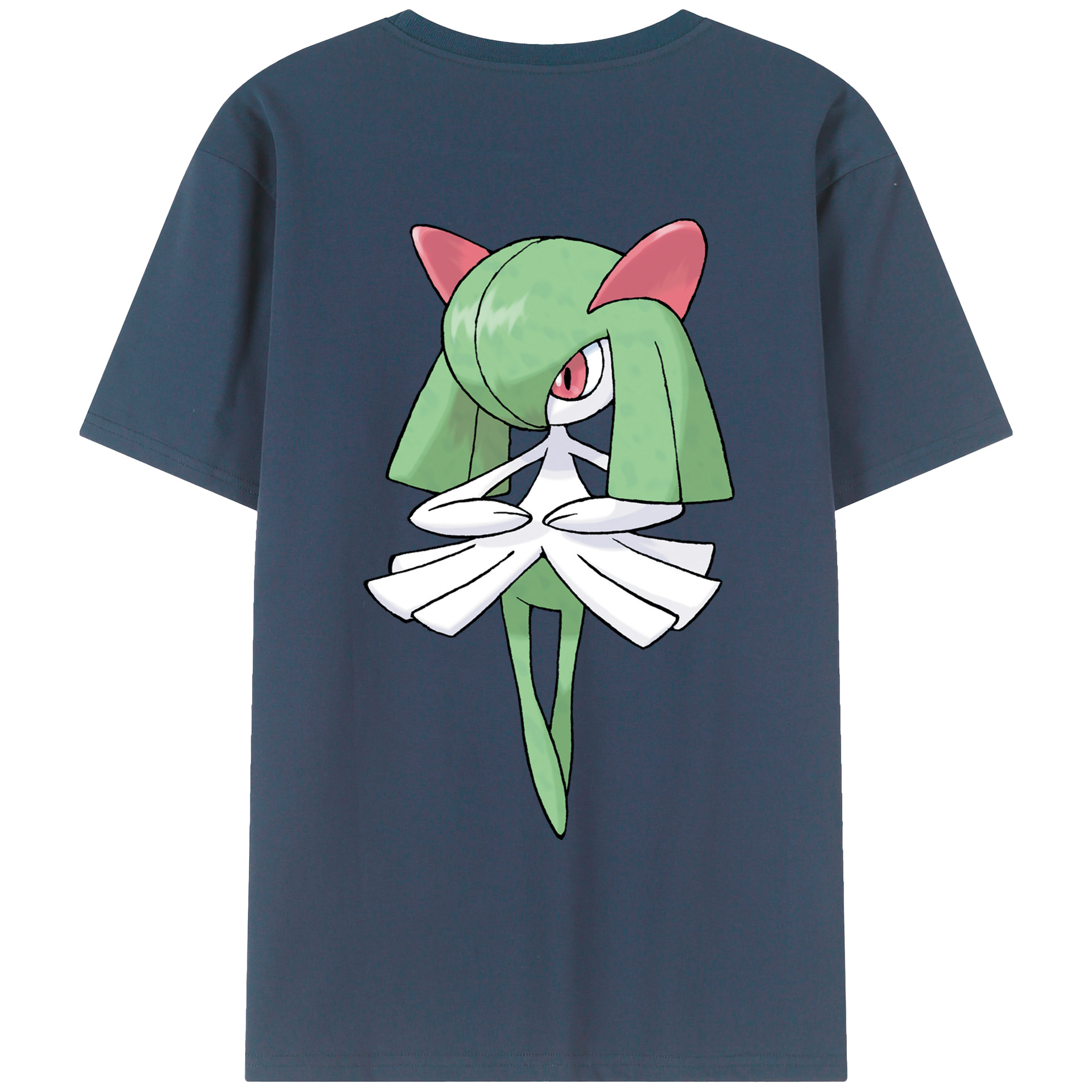 （画像用） ポケットモンスター Pokémon 綿100％ メンズ半袖Tシャツ（バックプリント） 通気性