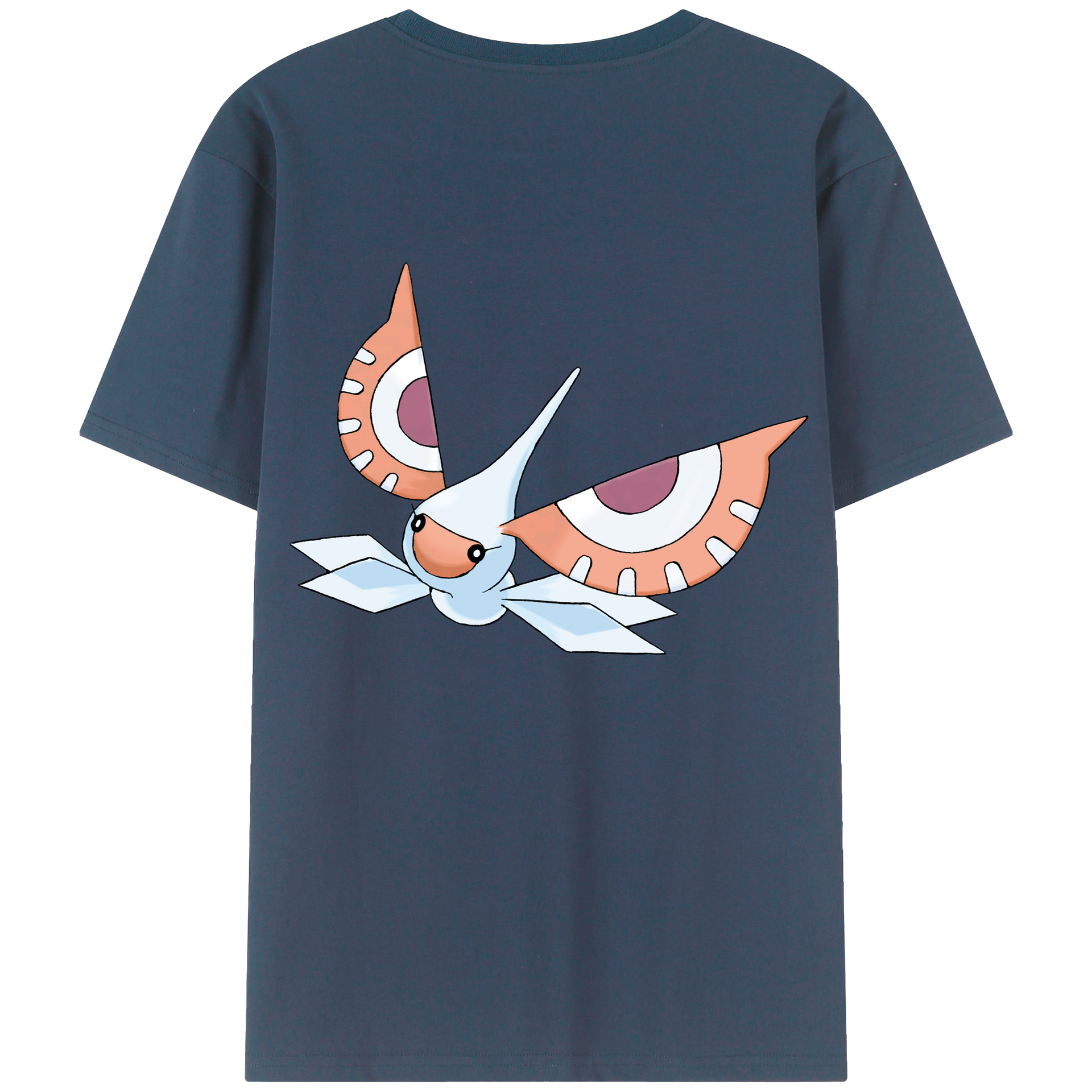 （画像用） ポケットモンスター Pokémon 綿100％ メンズ半袖Tシャツ（バックプリント） 通気性