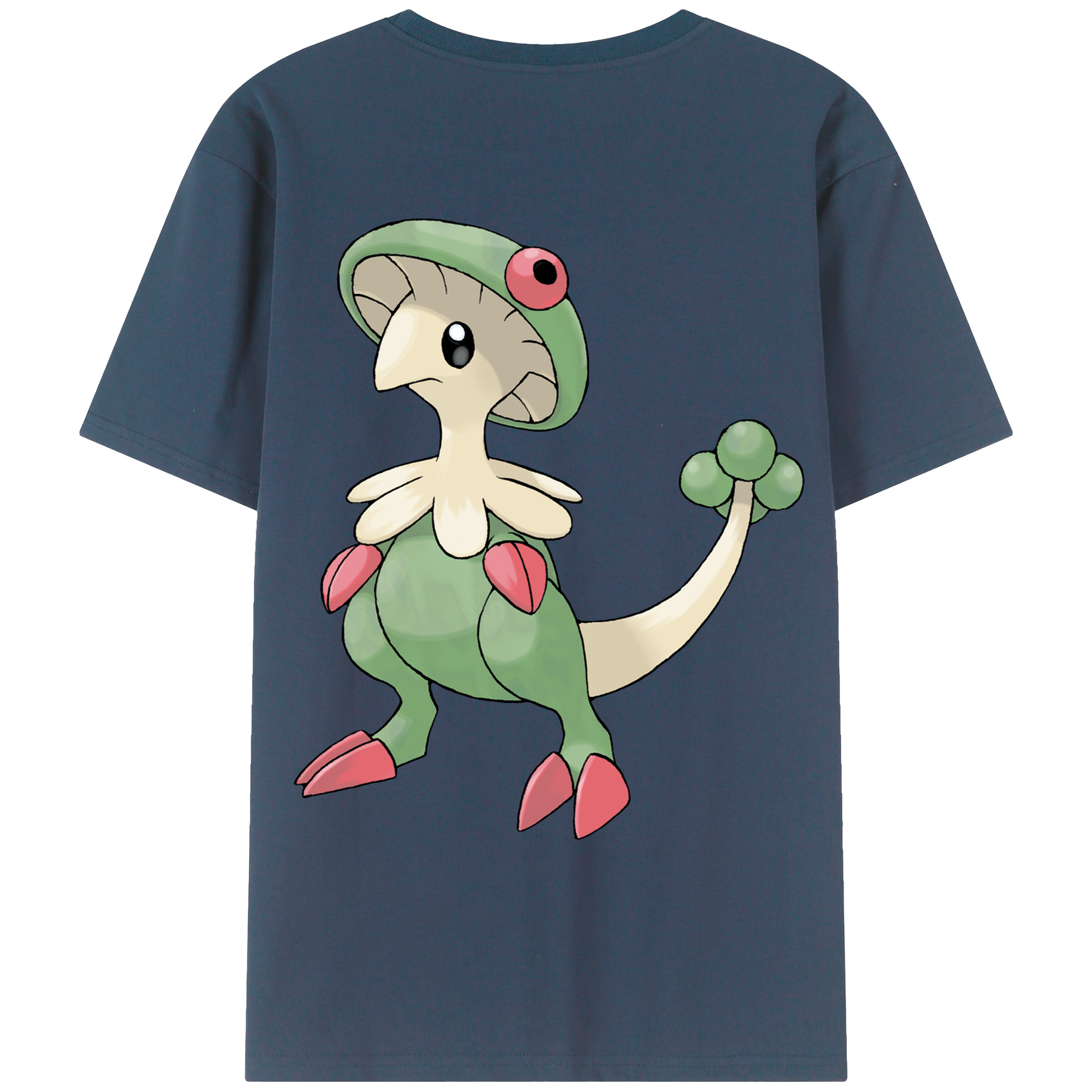 （画像用） ポケットモンスター Pokémon 綿100％ メンズ半袖Tシャツ（バックプリント） 通気性