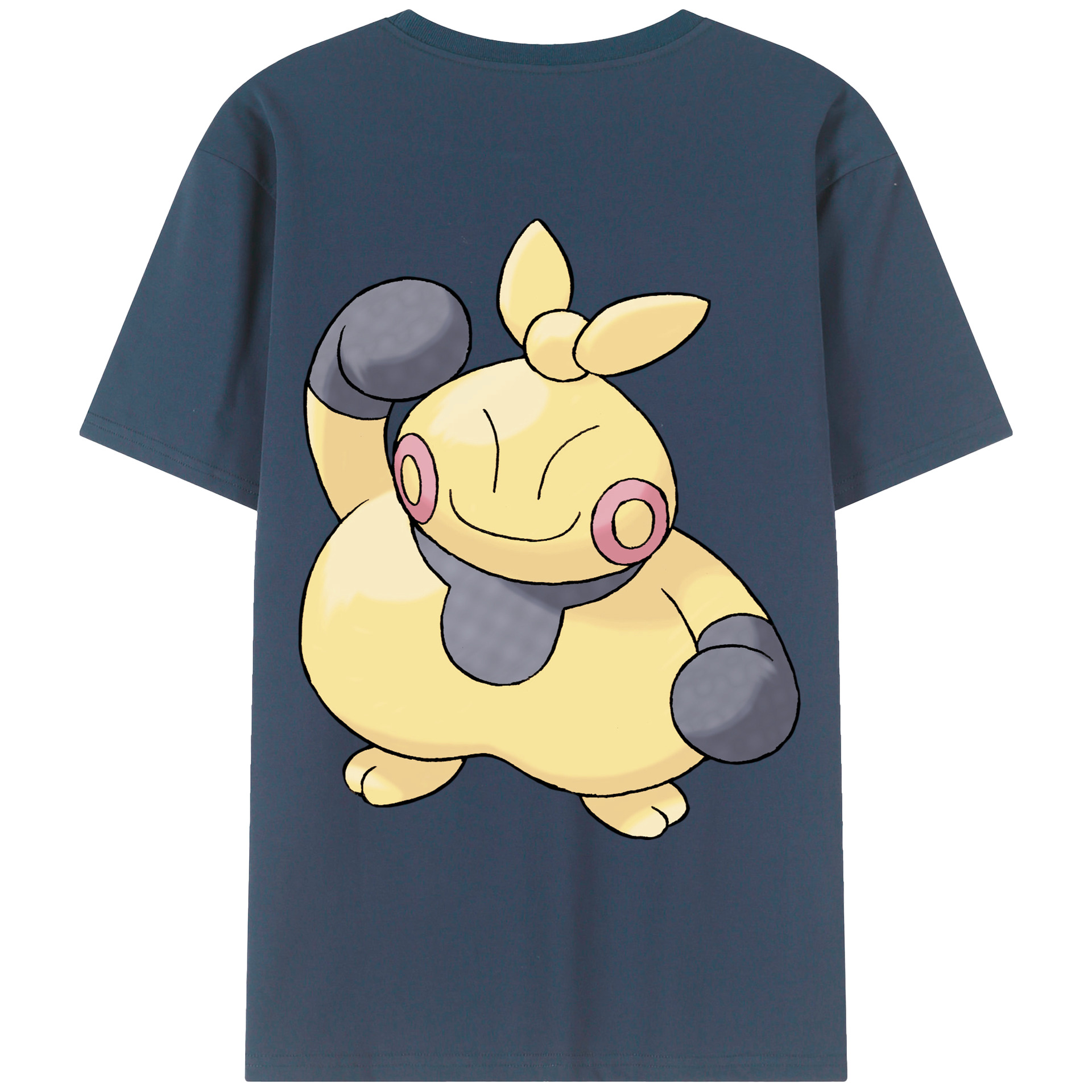 （画像用） ポケットモンスター Pokémon 綿100％ メンズ半袖Tシャツ（バックプリント） 通気性