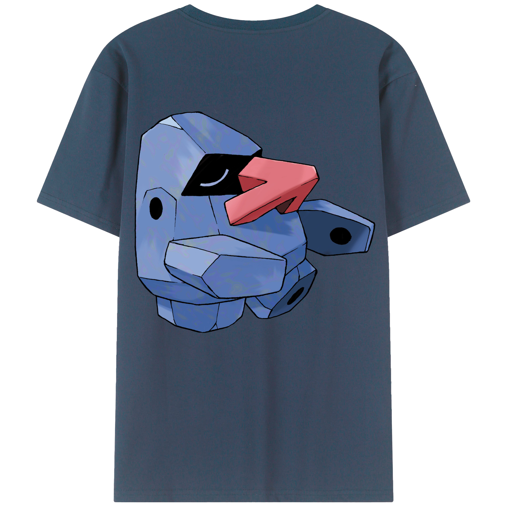（画像用） ポケットモンスター Pokémon 綿100％ メンズ半袖Tシャツ（バックプリント） 通気性