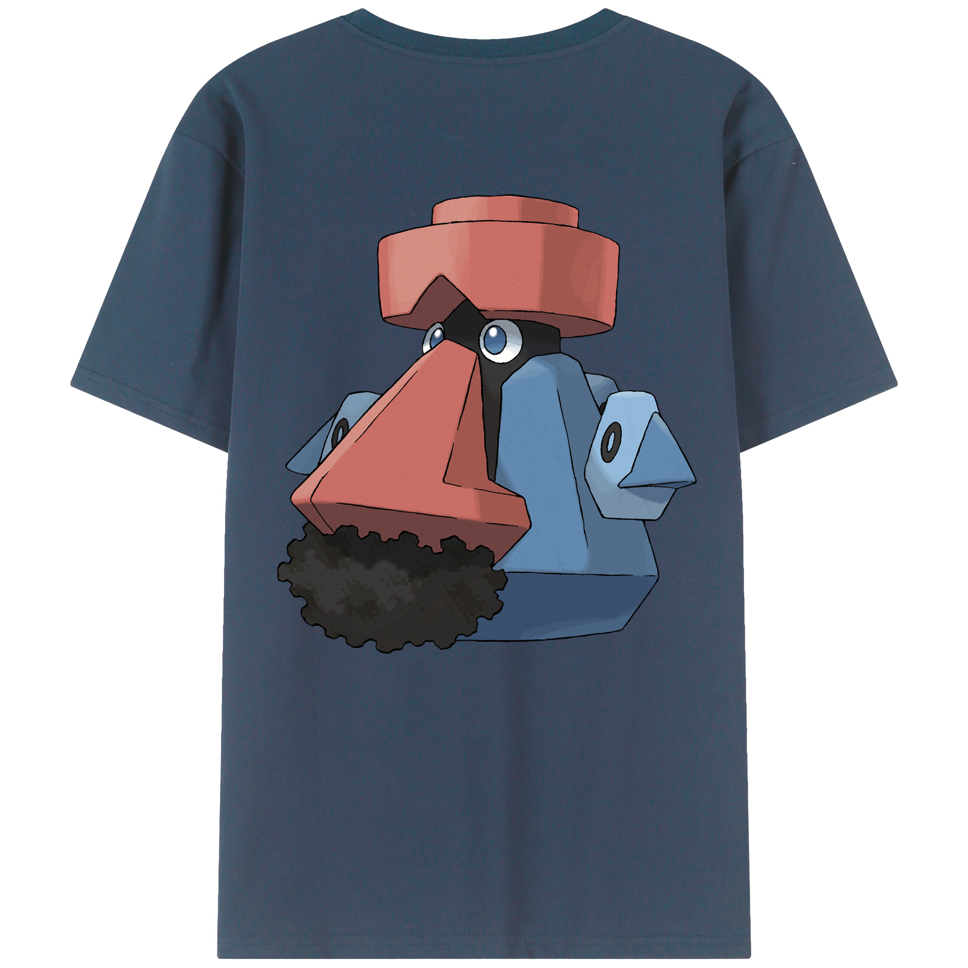 （画像用） ポケットモンスター Pokémon 綿100％ メンズ半袖Tシャツ（バックプリント） 通気性