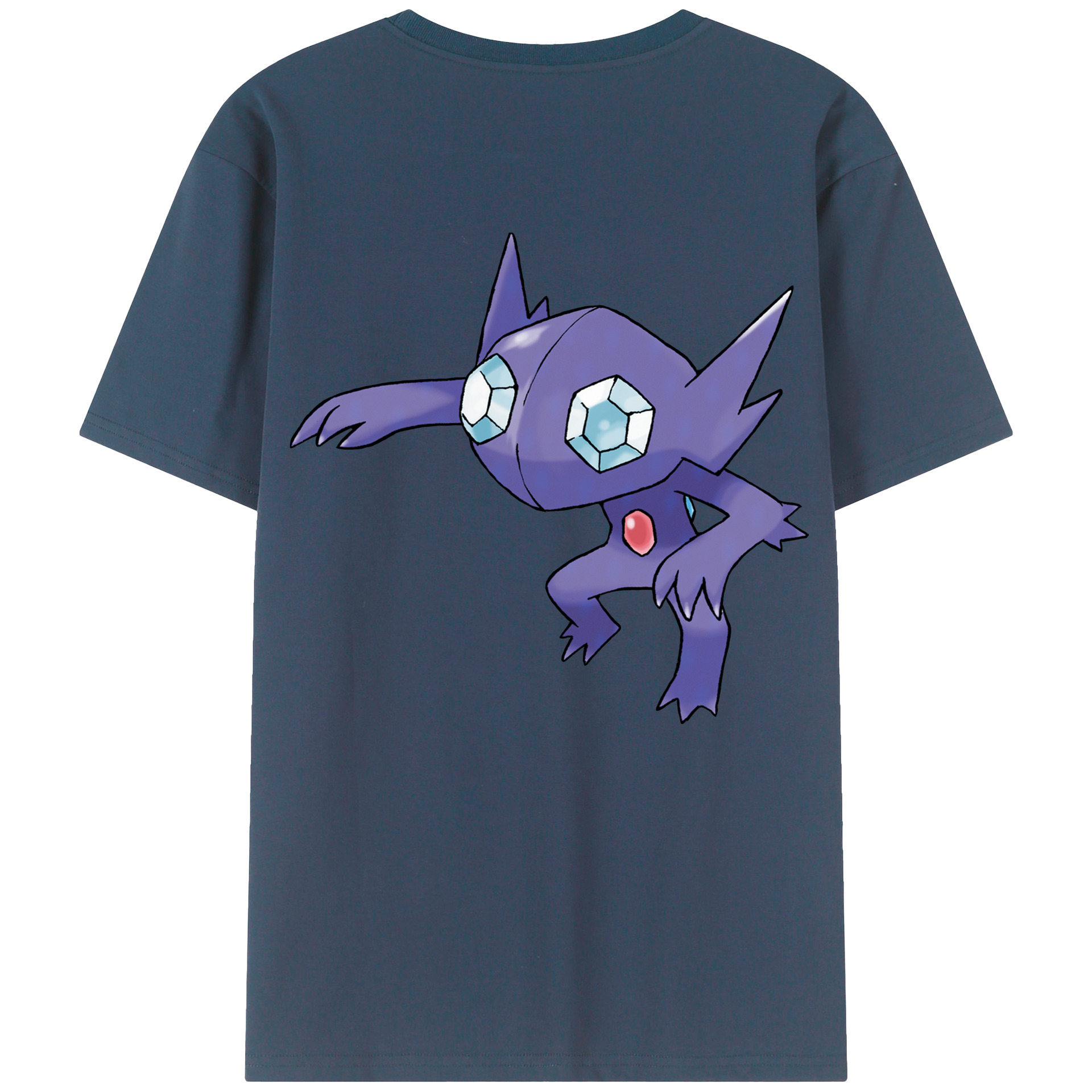 （画像用） ポケットモンスター Pokémon 綿100％ メンズ半袖Tシャツ（バックプリント） 通気性