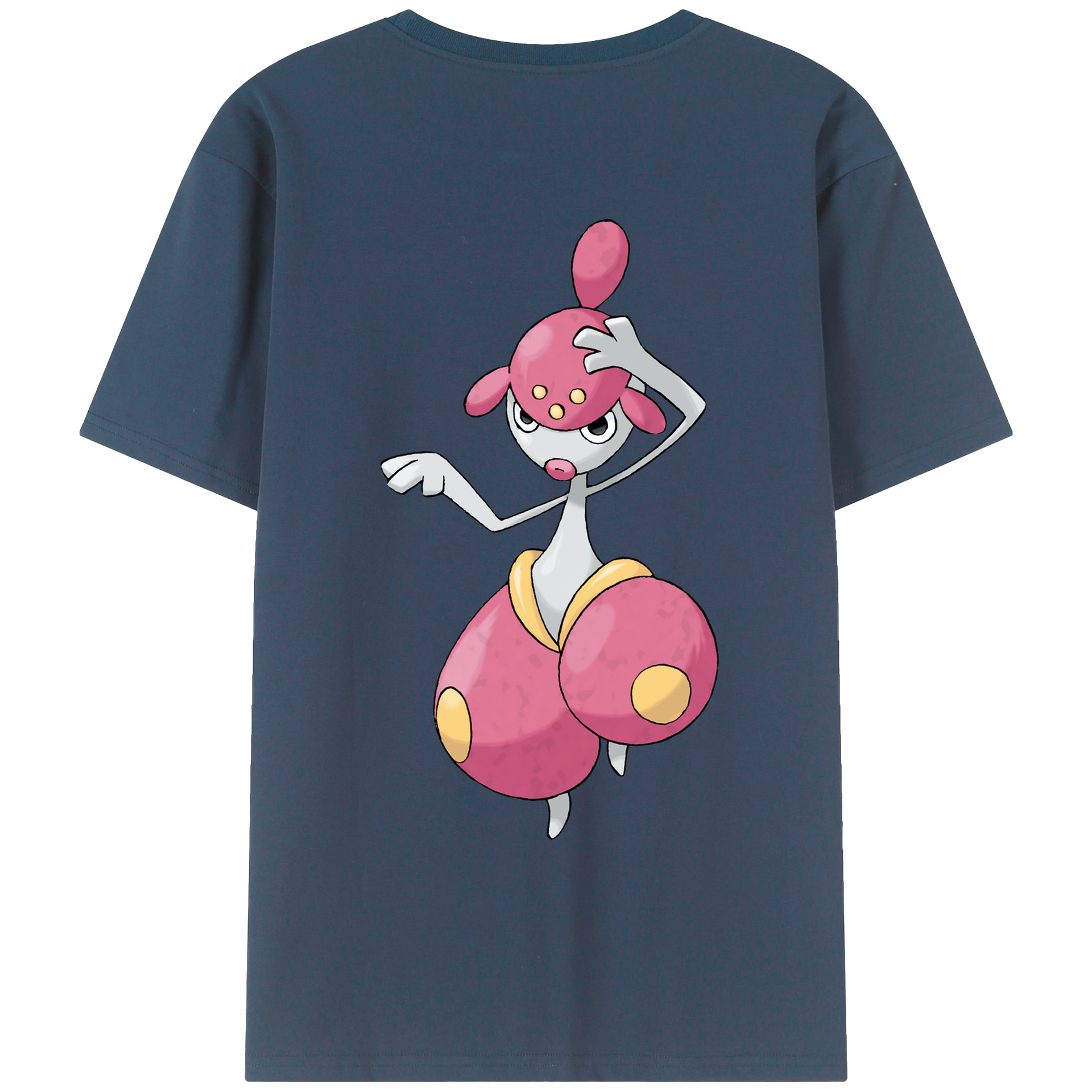 （画像用） ポケットモンスター Pokémon 綿100％ メンズ半袖Tシャツ（バックプリント） 通気性