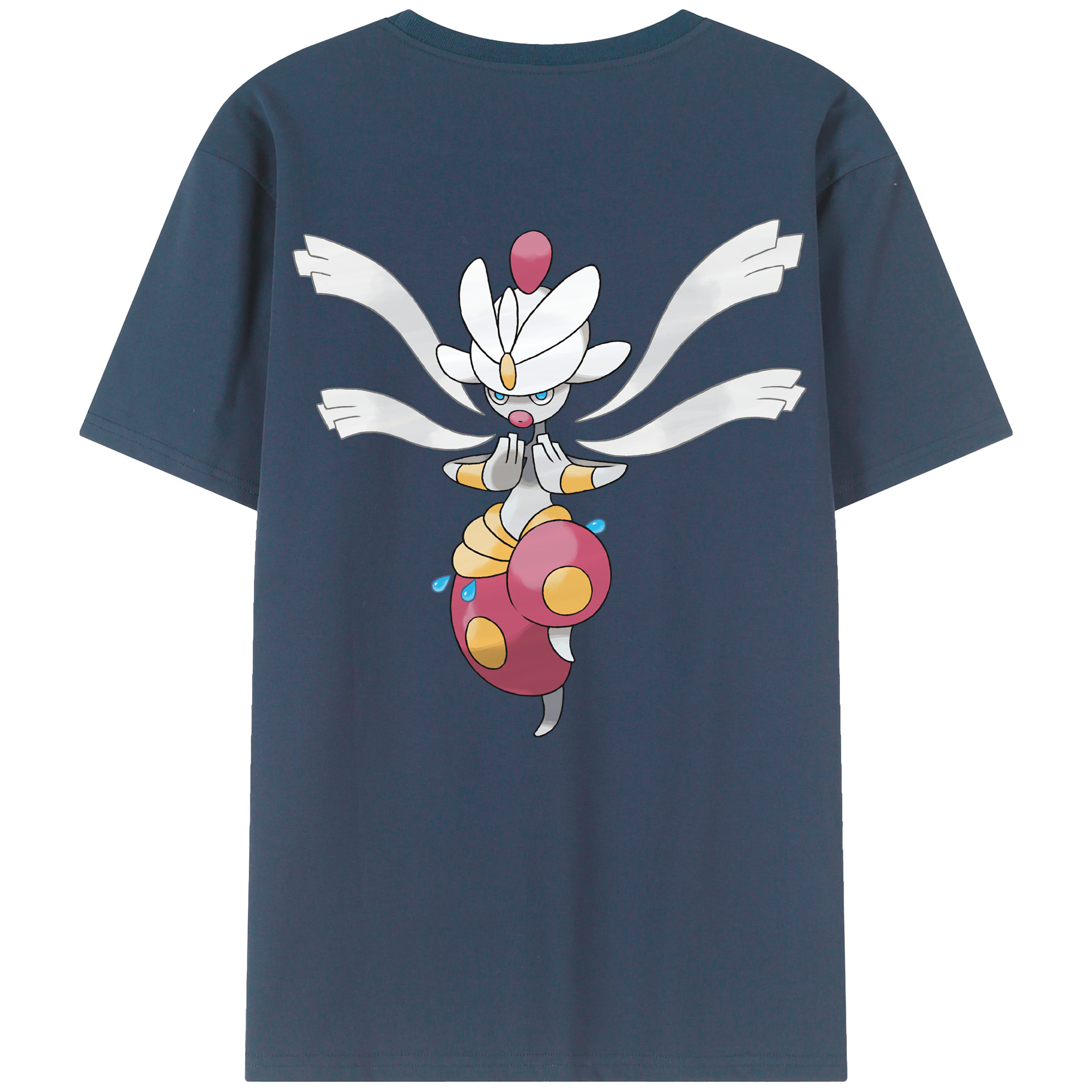 （画像用） ポケットモンスター Pokémon 綿100％ メンズ半袖Tシャツ（バックプリント） 通気性