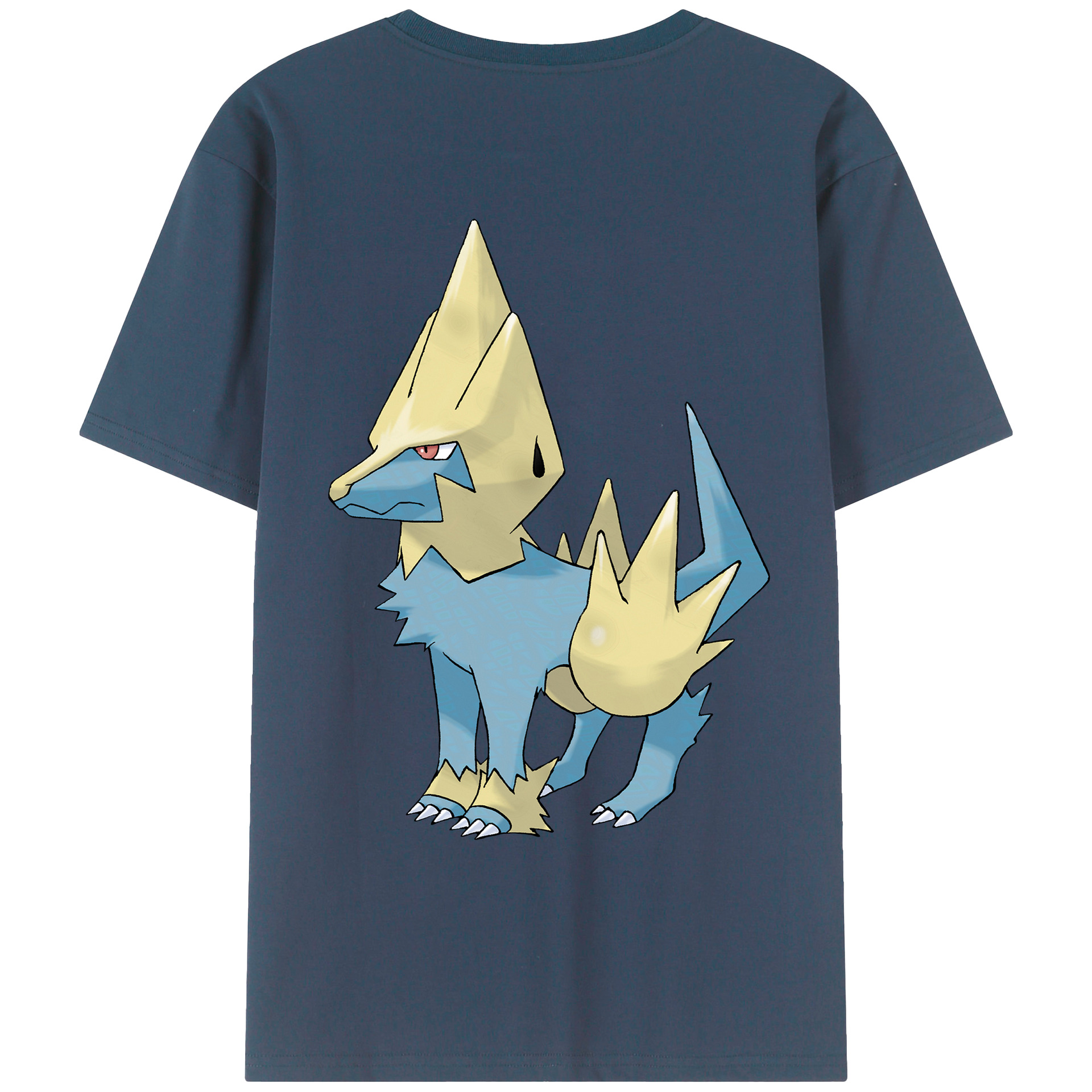 （画像用） ポケットモンスター Pokémon 綿100％ メンズ半袖Tシャツ（バックプリント） 通気性