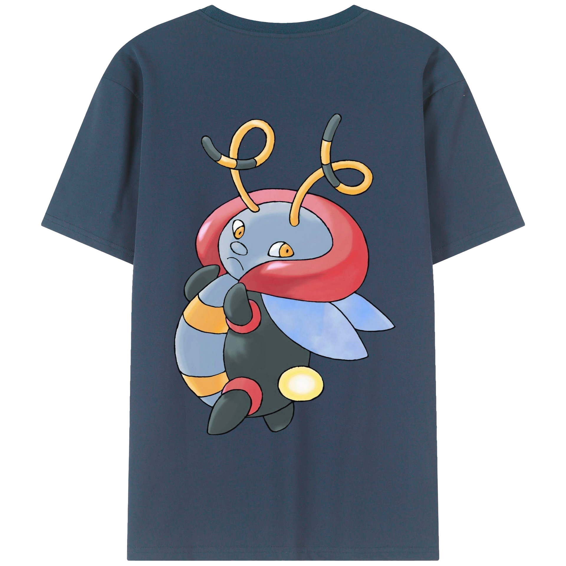 （画像用） ポケットモンスター Pokémon 綿100％ メンズ半袖Tシャツ（バックプリント） 通気性