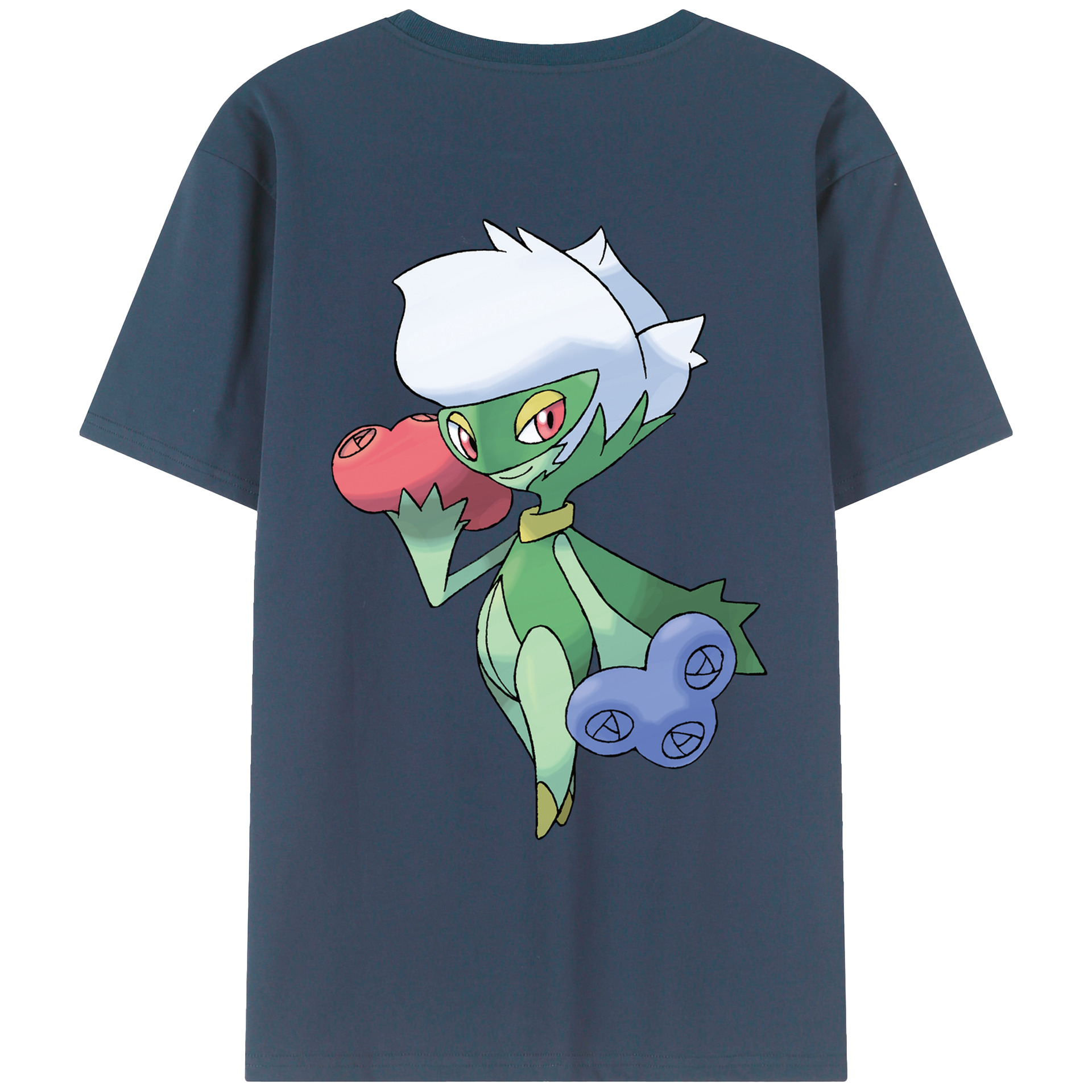 （画像用） ポケットモンスター Pokémon 綿100％ メンズ半袖Tシャツ（バックプリント） 通気性