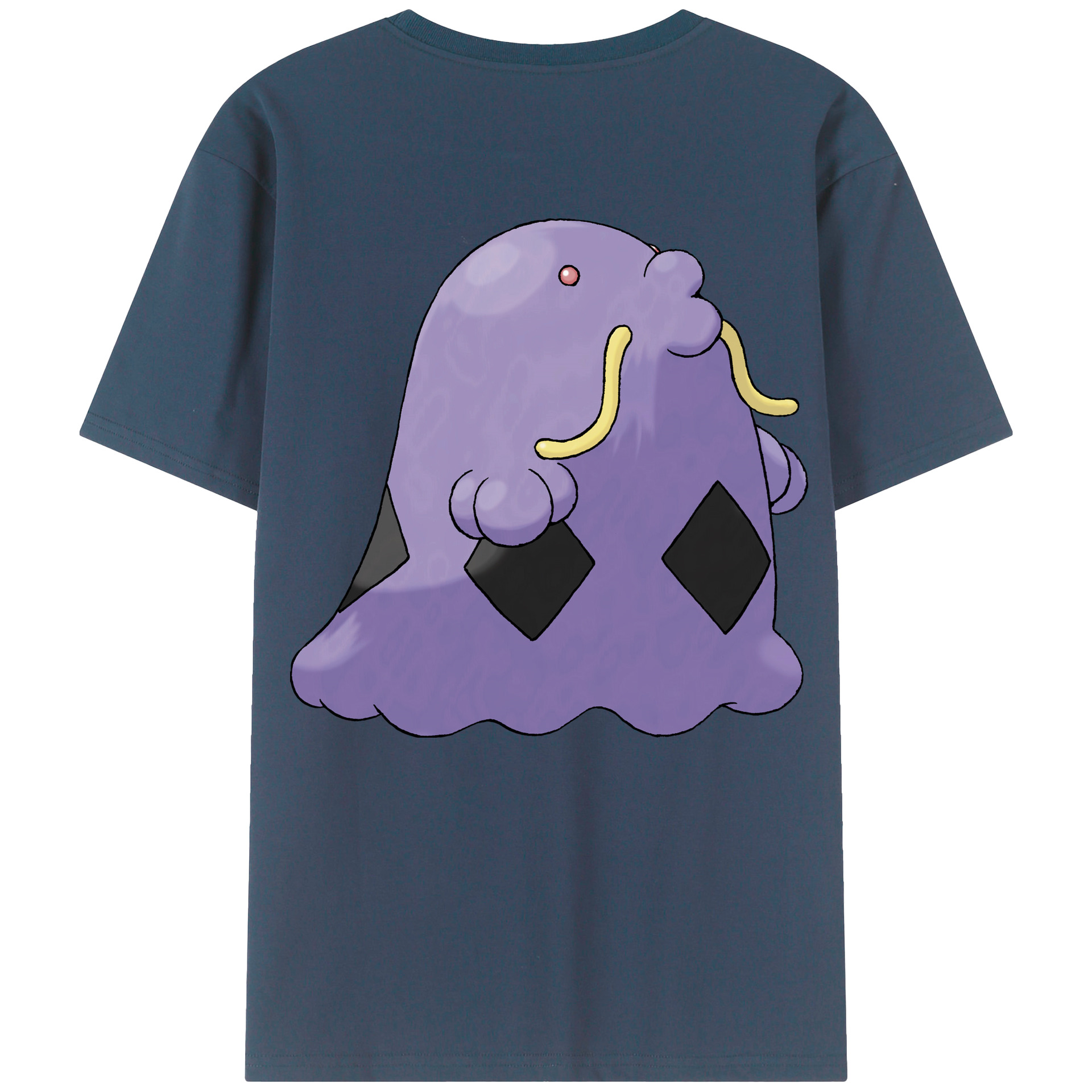 （画像用） ポケットモンスター Pokémon 綿100％ メンズ半袖Tシャツ（バックプリント） 通気性