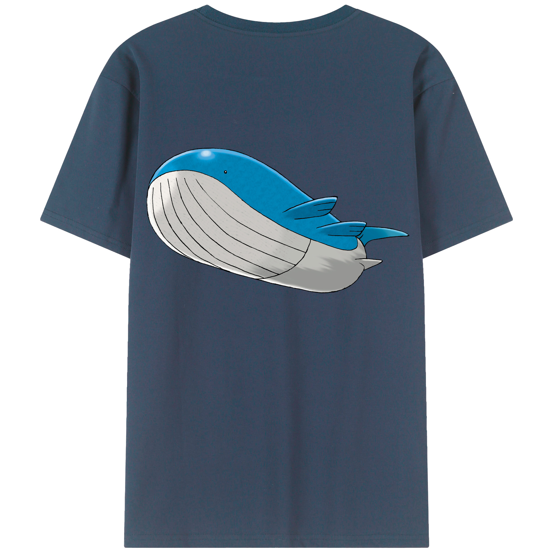 （画像用） ポケットモンスター Pokémon 綿100％ メンズ半袖Tシャツ（バックプリント） 通気性
