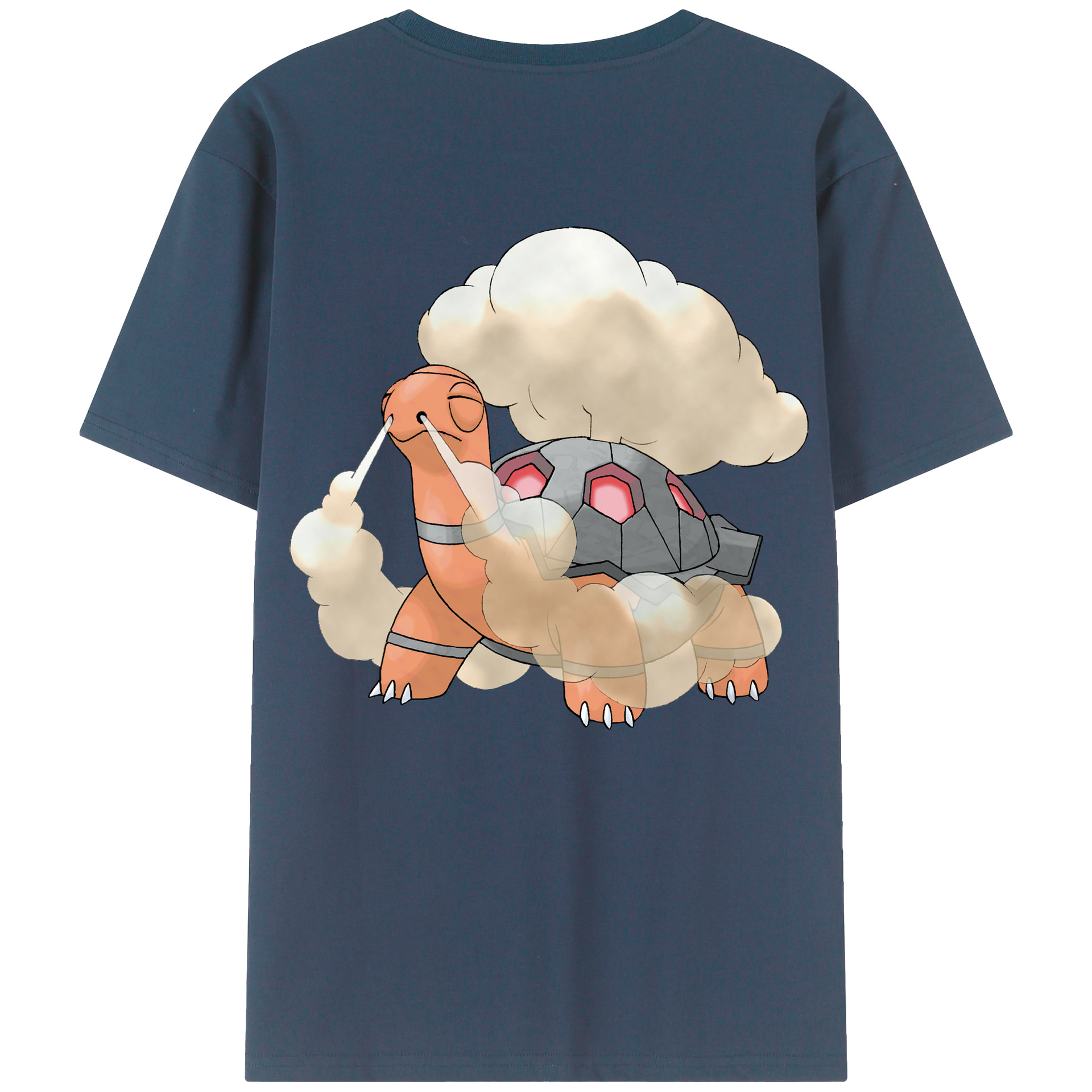 （画像用） ポケットモンスター Pokémon 綿100％ メンズ半袖Tシャツ（バックプリント） 通気性