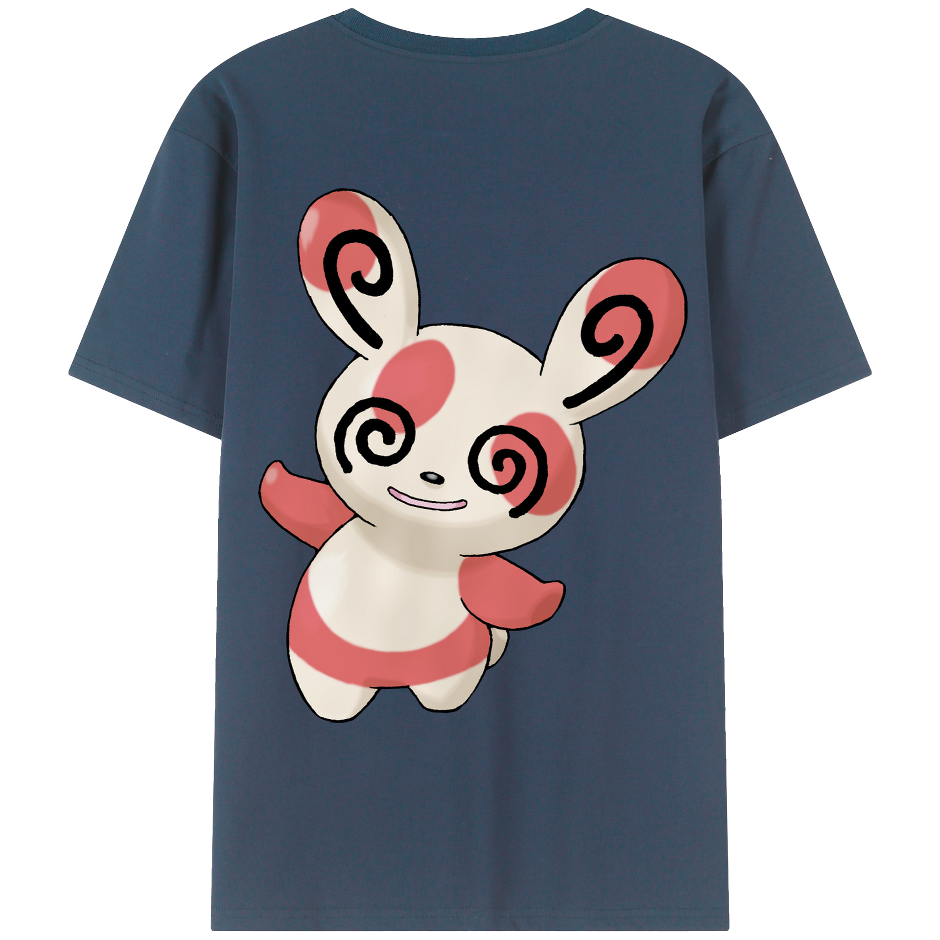 （画像用） ポケットモンスター Pokémon 綿100％ メンズ半袖Tシャツ（バックプリント） 通気性