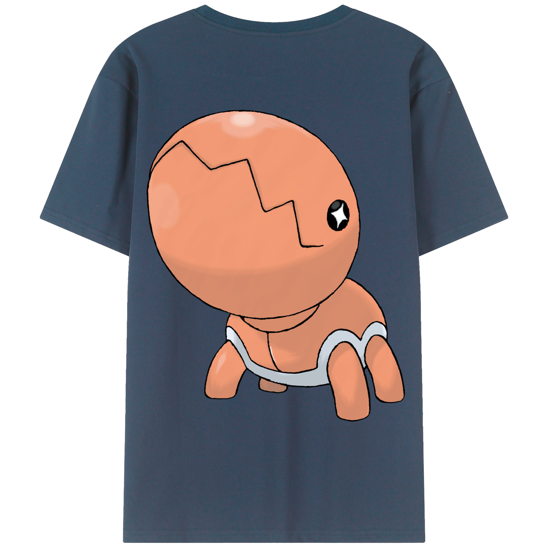 （画像用） ポケットモンスター Pokémon 綿100％ メンズ半袖Tシャツ（バックプリント） 通気性