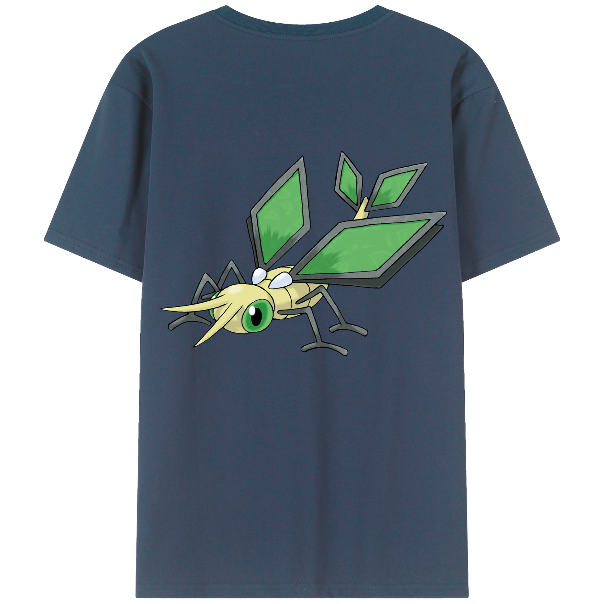（画像用） ポケットモンスター Pokémon 綿100％ メンズ半袖Tシャツ（バックプリント） 通気性
