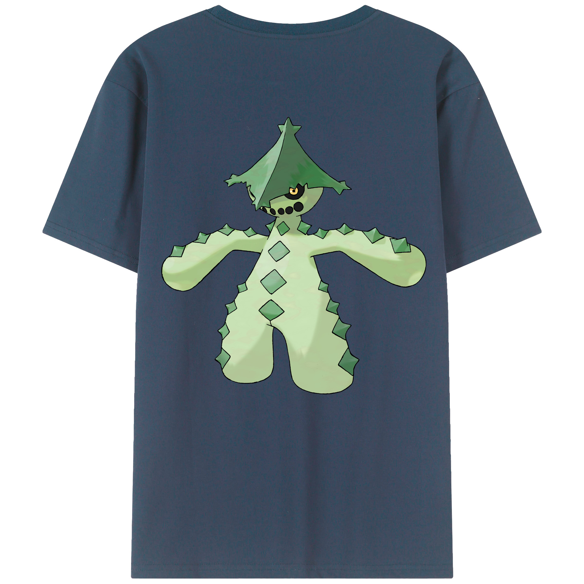 （画像用） ポケットモンスター Pokémon 綿100％ メンズ半袖Tシャツ（バックプリント） 通気性