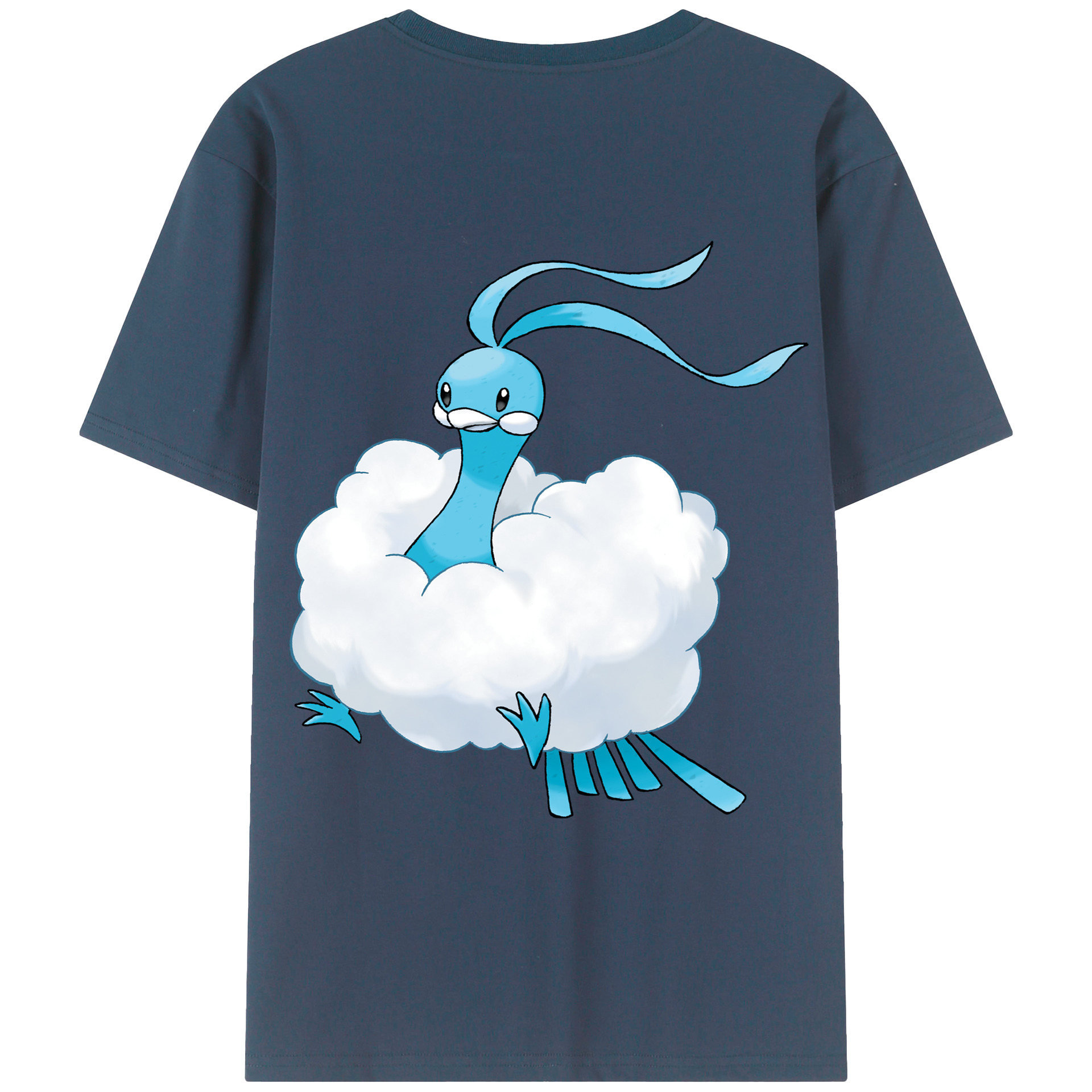 （画像用） ポケットモンスター Pokémon 綿100％ メンズ半袖Tシャツ（バックプリント） 通気性