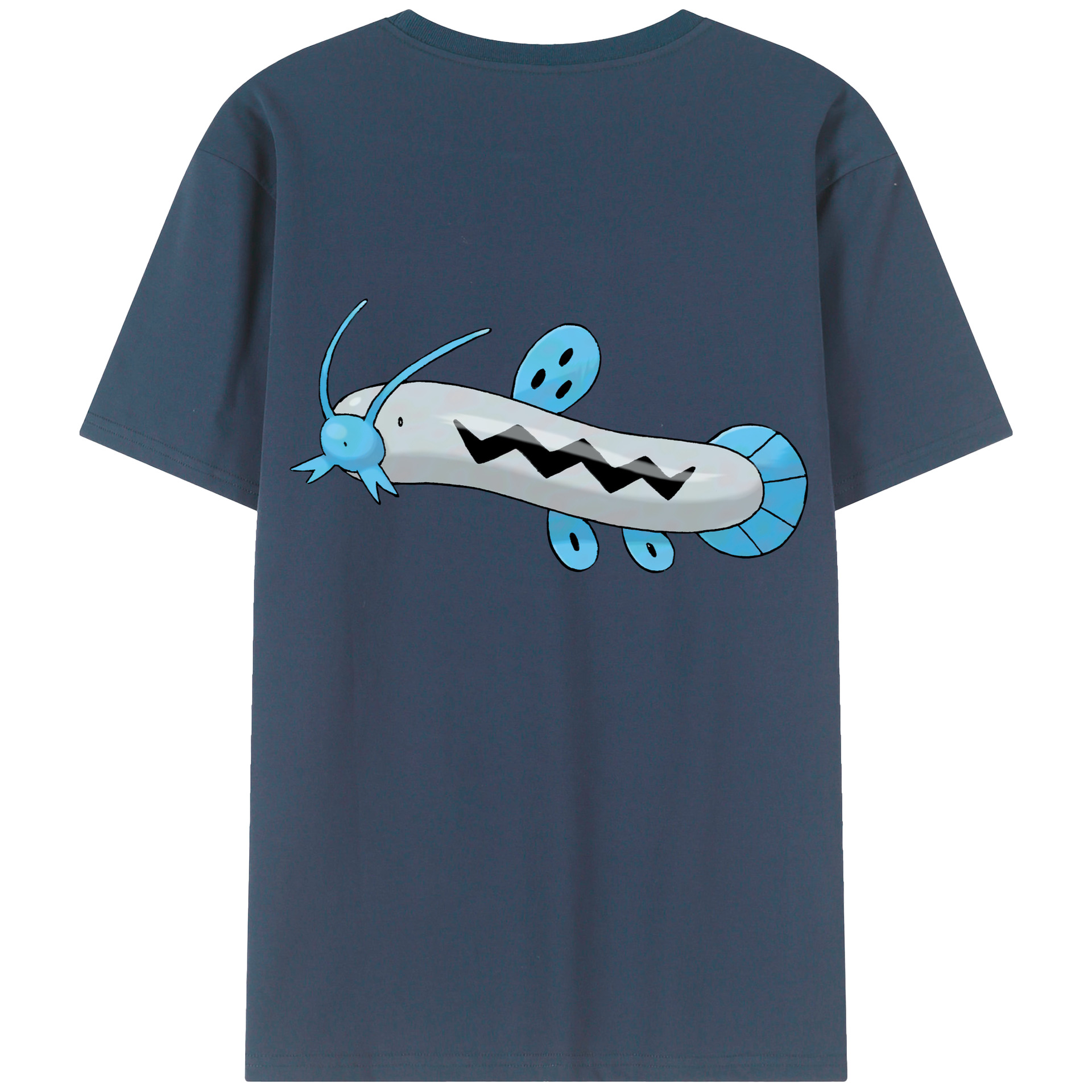（画像用） ポケットモンスター Pokémon 綿100％ メンズ半袖Tシャツ（バックプリント） 通気性