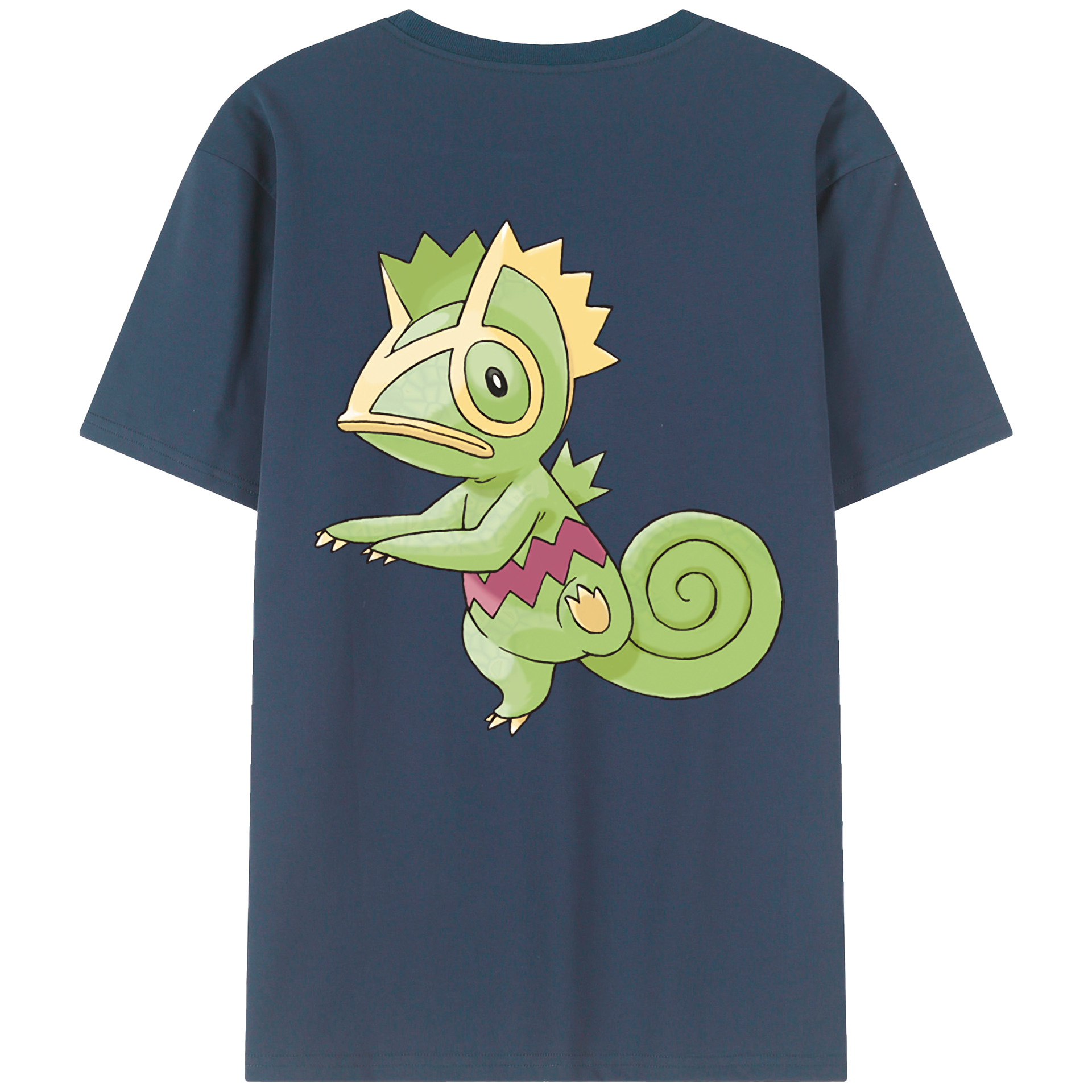 （画像用） ポケットモンスター Pokémon 綿100％ メンズ半袖Tシャツ（バックプリント） 通気性