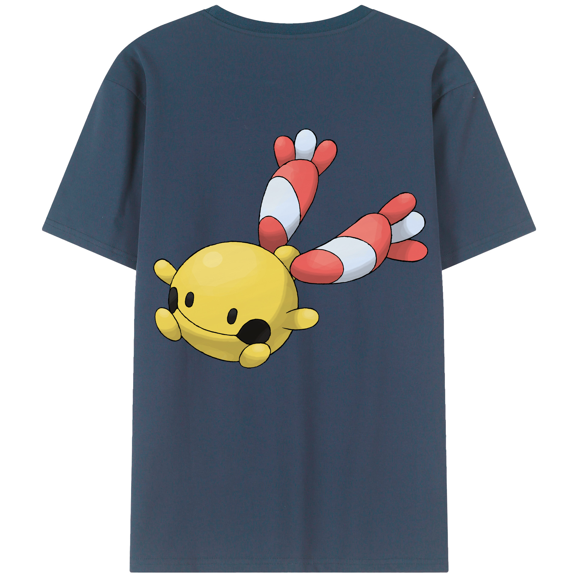 （画像用） ポケットモンスター Pokémon 綿100％ メンズ半袖Tシャツ（バックプリント） 通気性