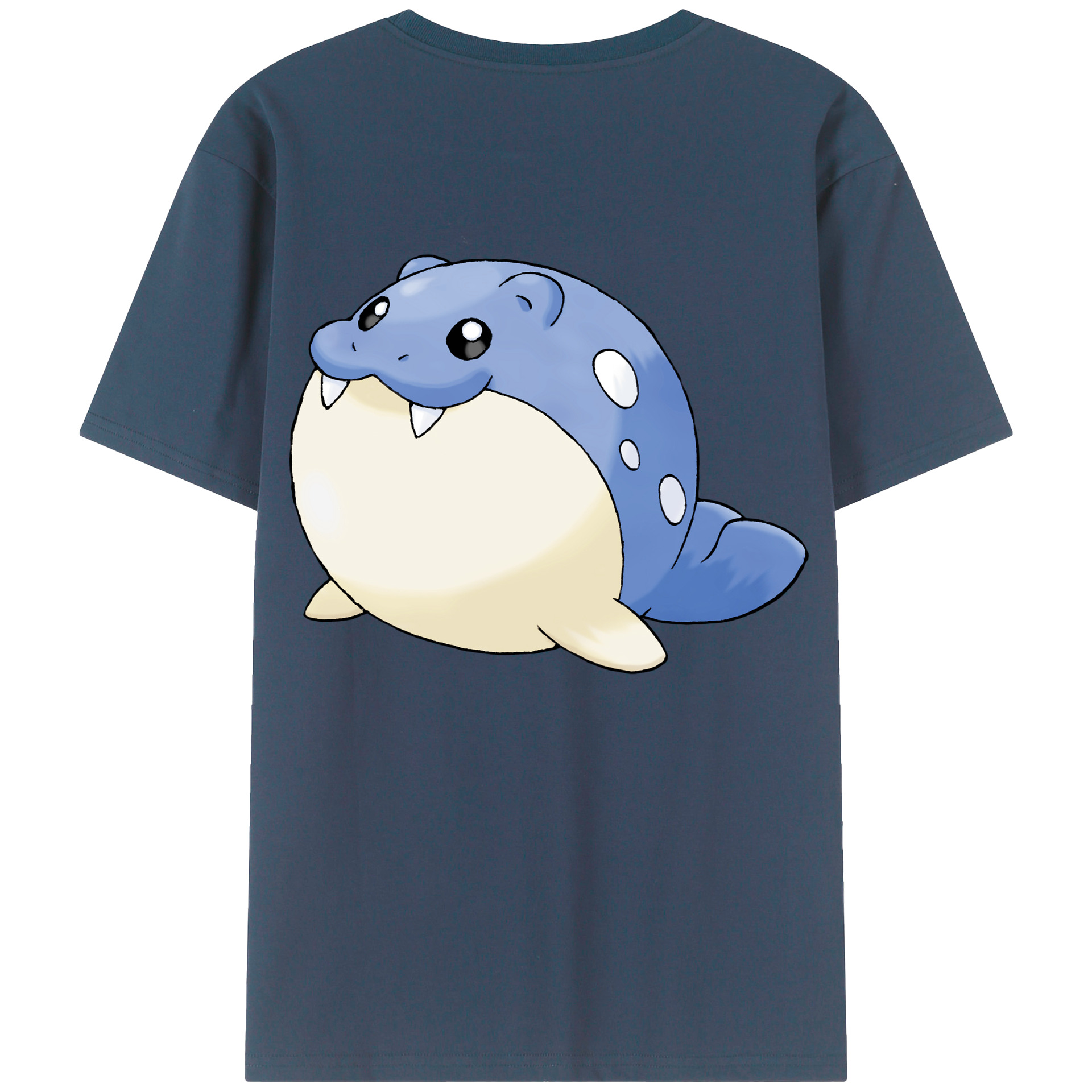 （画像用） ポケットモンスター Pokémon 綿100％ メンズ半袖Tシャツ（バックプリント） 通気性