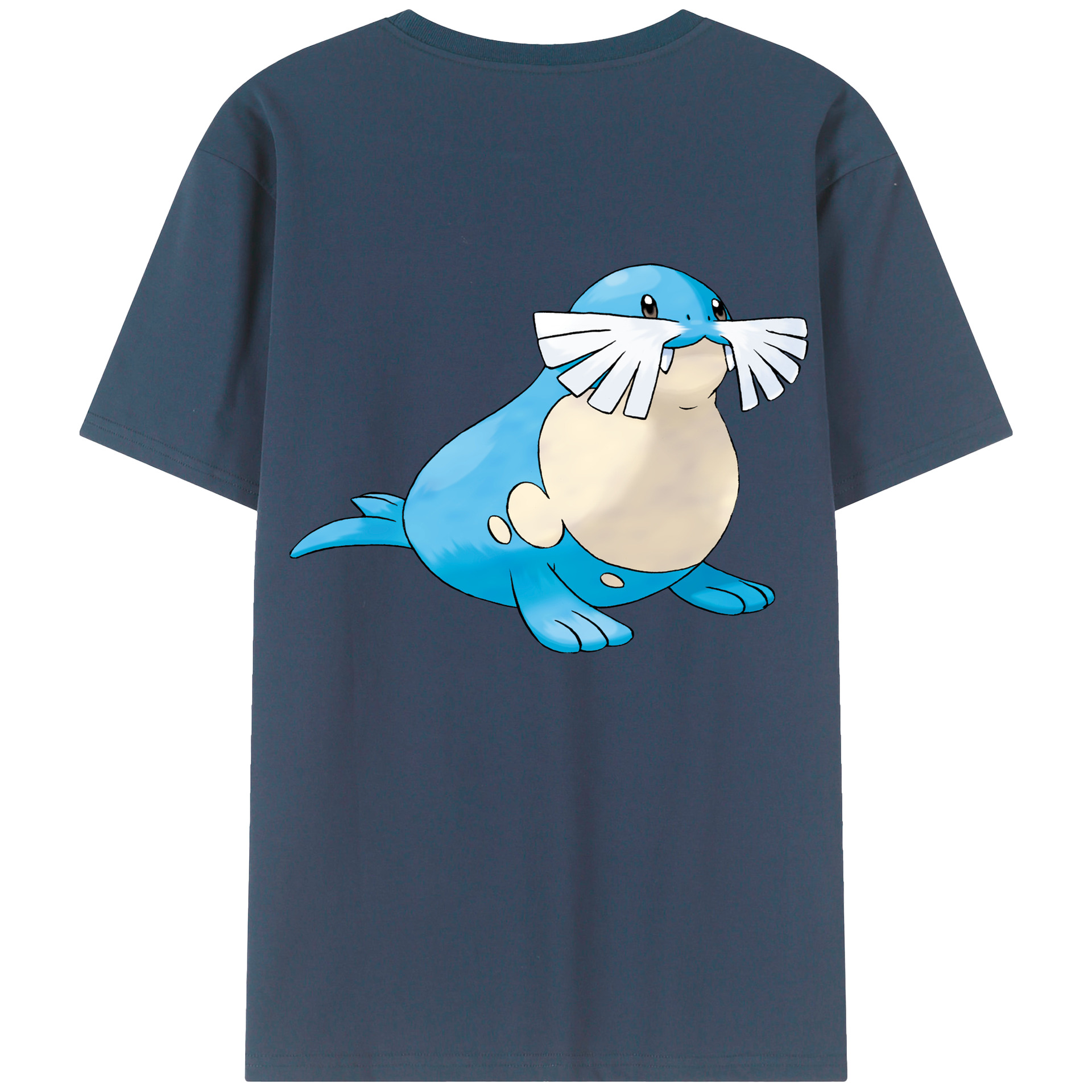 （画像用） ポケットモンスター Pokémon 綿100％ メンズ半袖Tシャツ（バックプリント） 通気性