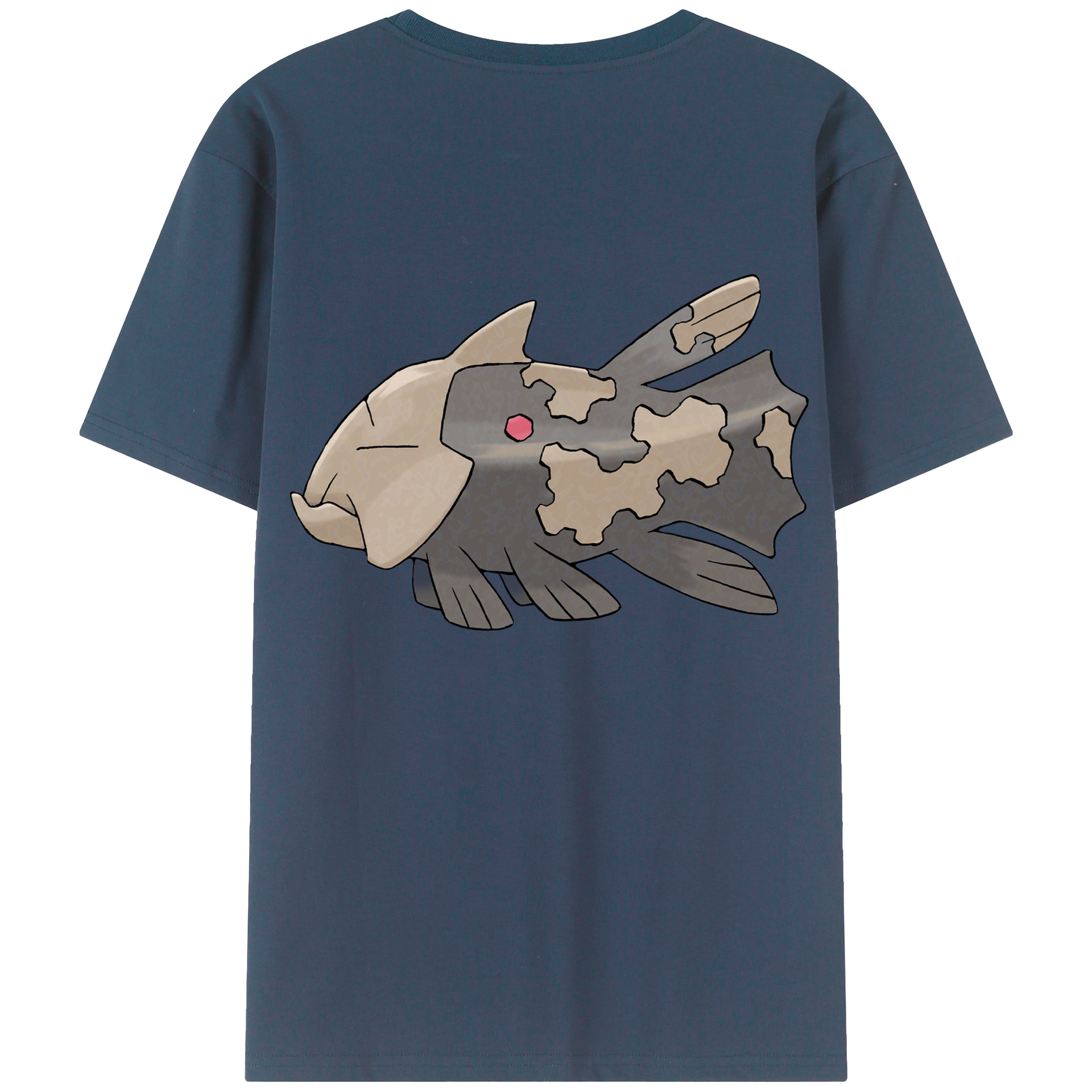（画像用） ポケットモンスター Pokémon 綿100％ メンズ半袖Tシャツ（バックプリント） 通気性