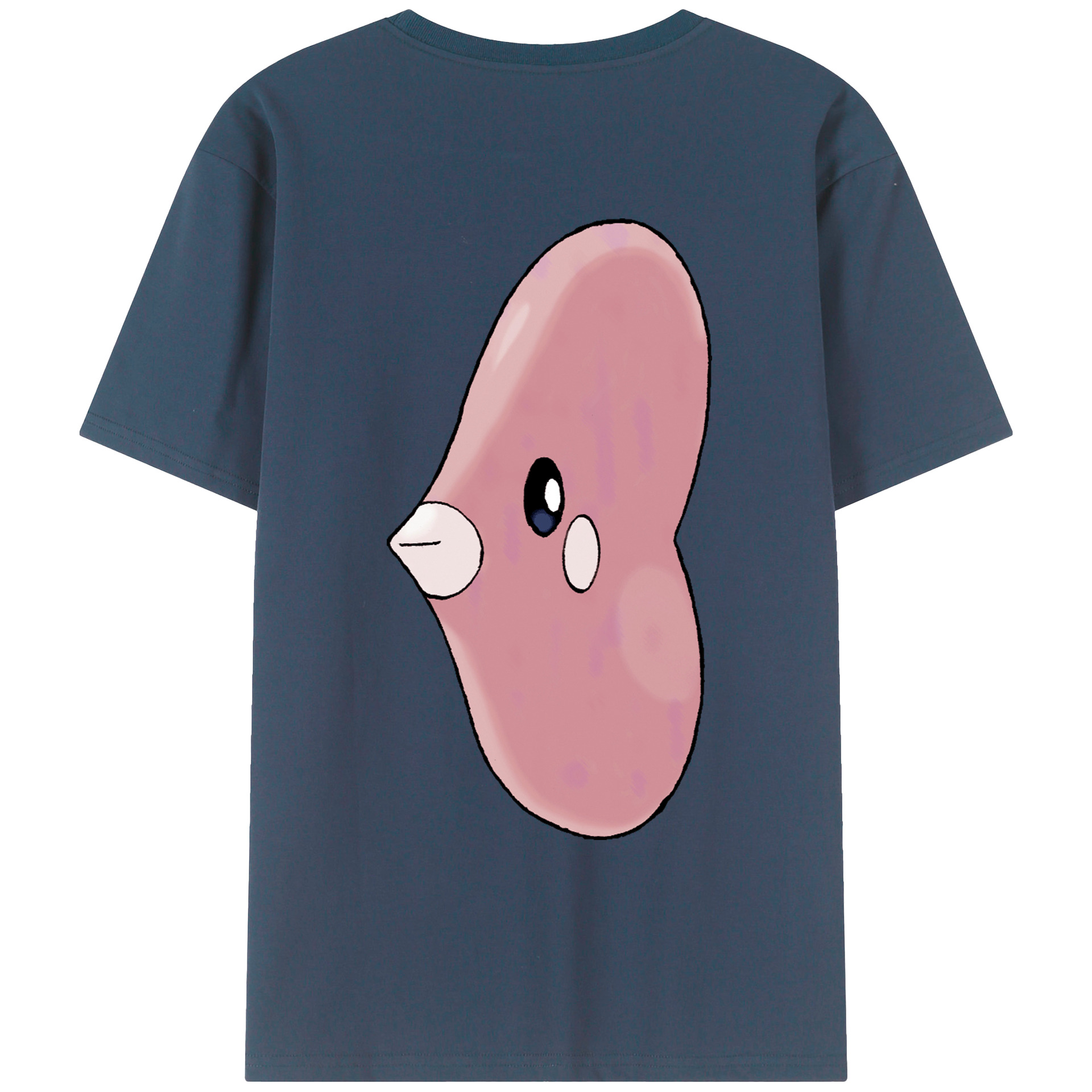 （画像用） ポケットモンスター Pokémon 綿100％ メンズ半袖Tシャツ（バックプリント） 通気性