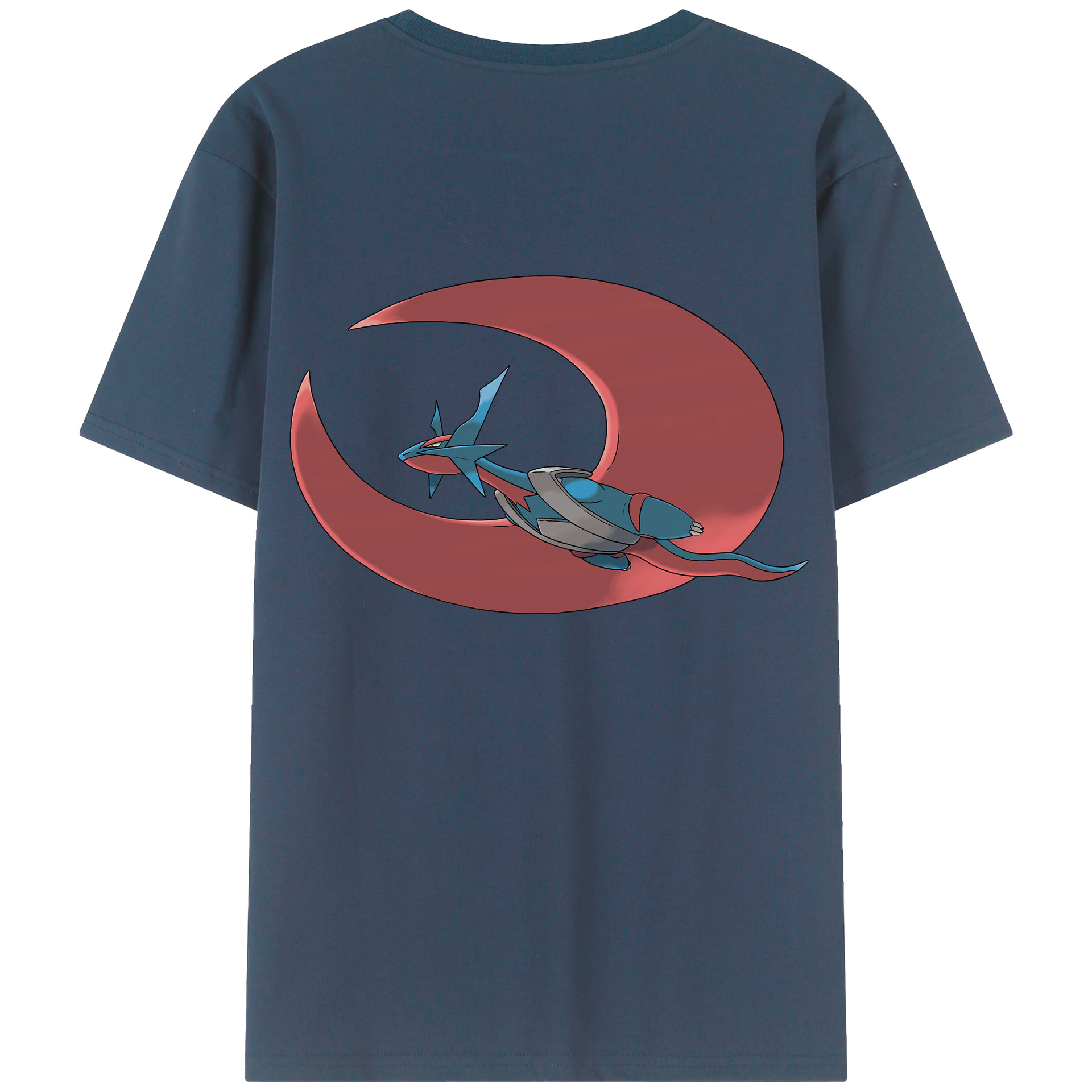（画像用） ポケットモンスター Pokémon 綿100％ メンズ半袖Tシャツ（バックプリント） 通気性