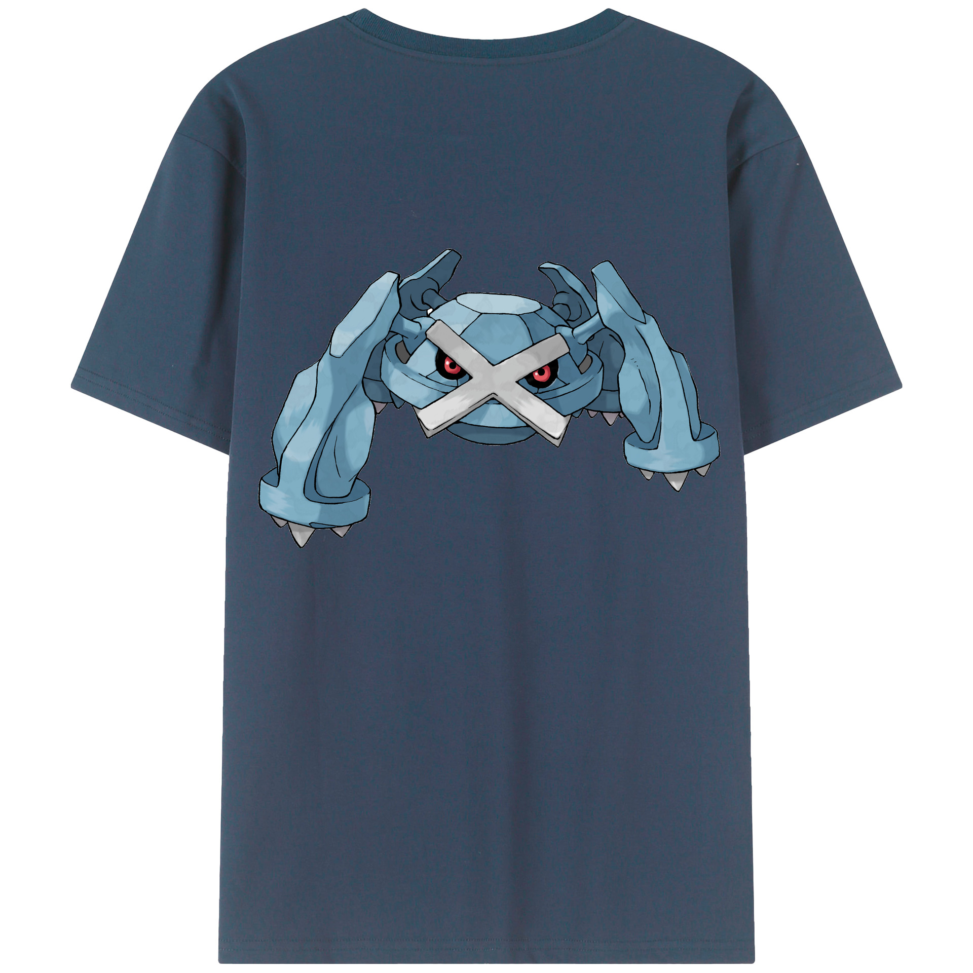 （画像用） ポケットモンスター Pokémon 綿100％ メンズ半袖Tシャツ（バックプリント） 通気性