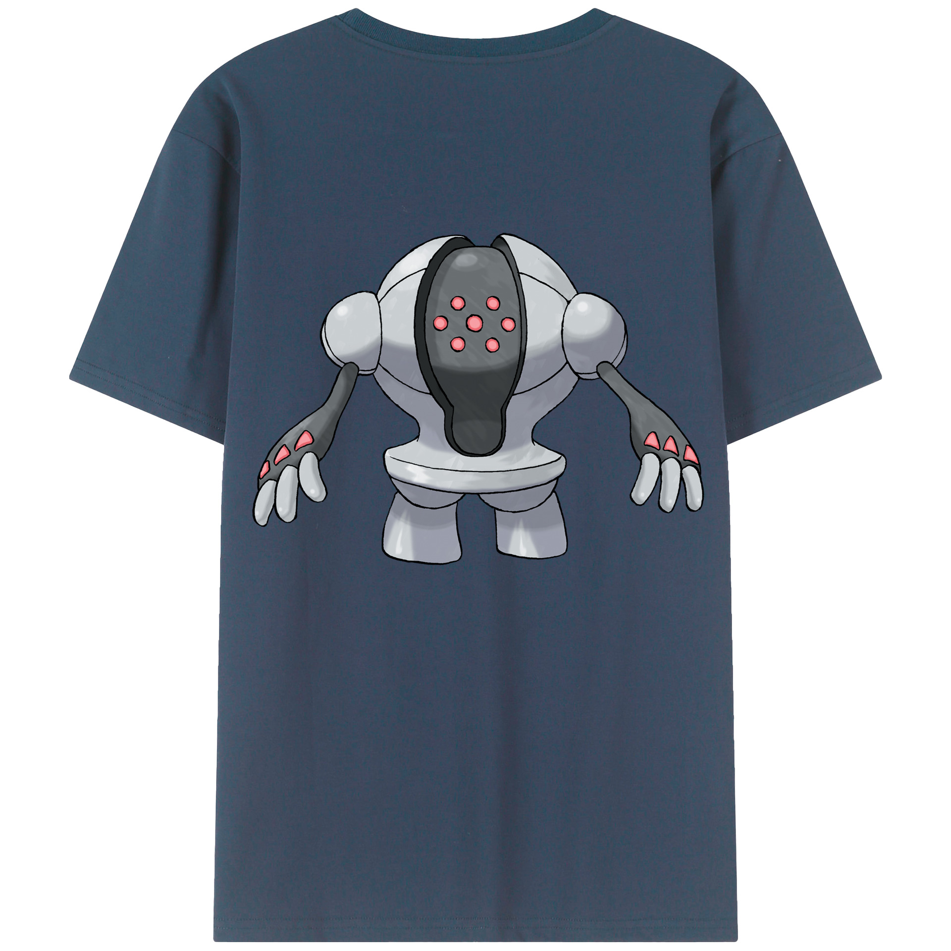 （画像用） ポケットモンスター Pokémon 綿100％ メンズ半袖Tシャツ（バックプリント） 通気性