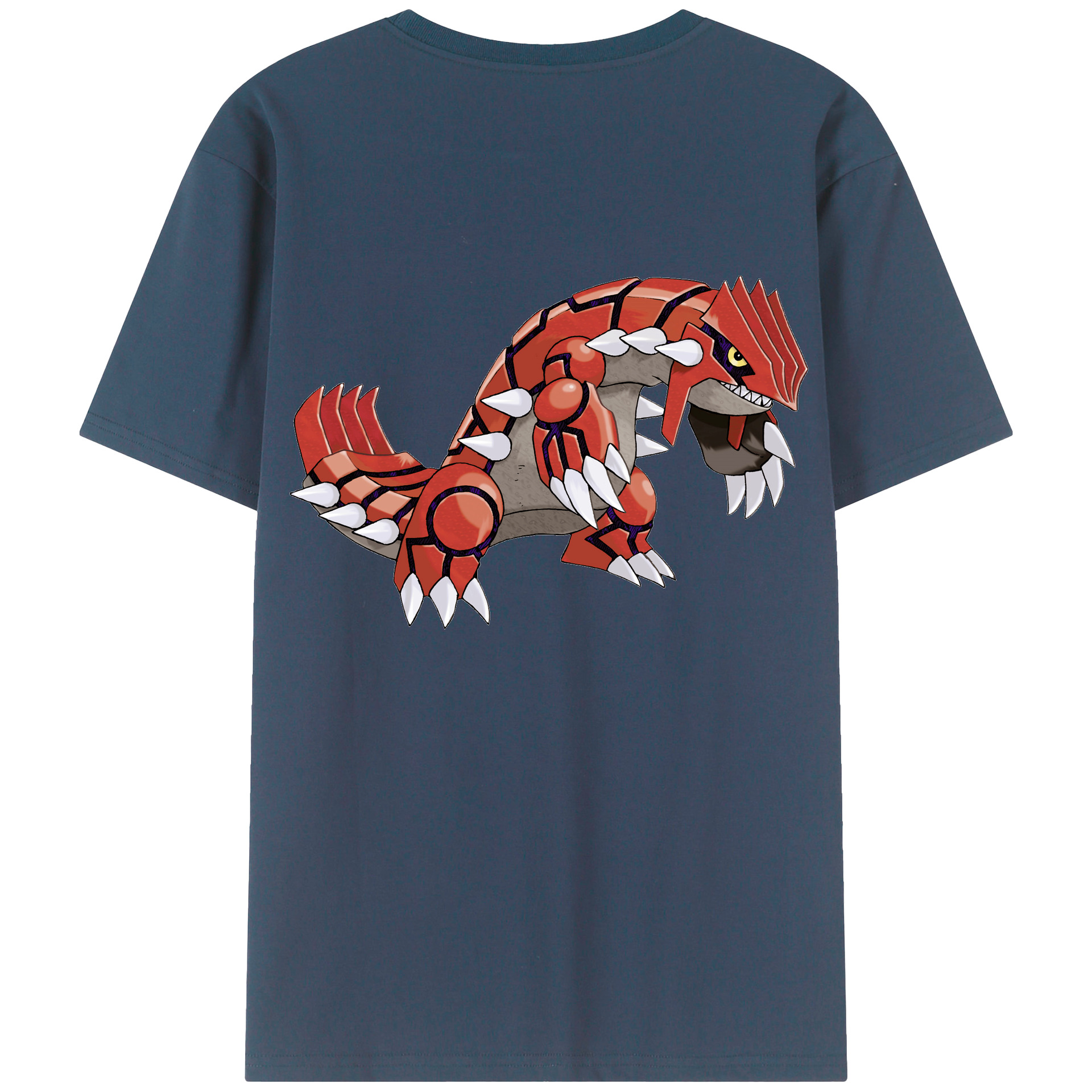 （画像用） ポケットモンスター Pokémon 綿100％ メンズ半袖Tシャツ（バックプリント） 通気性