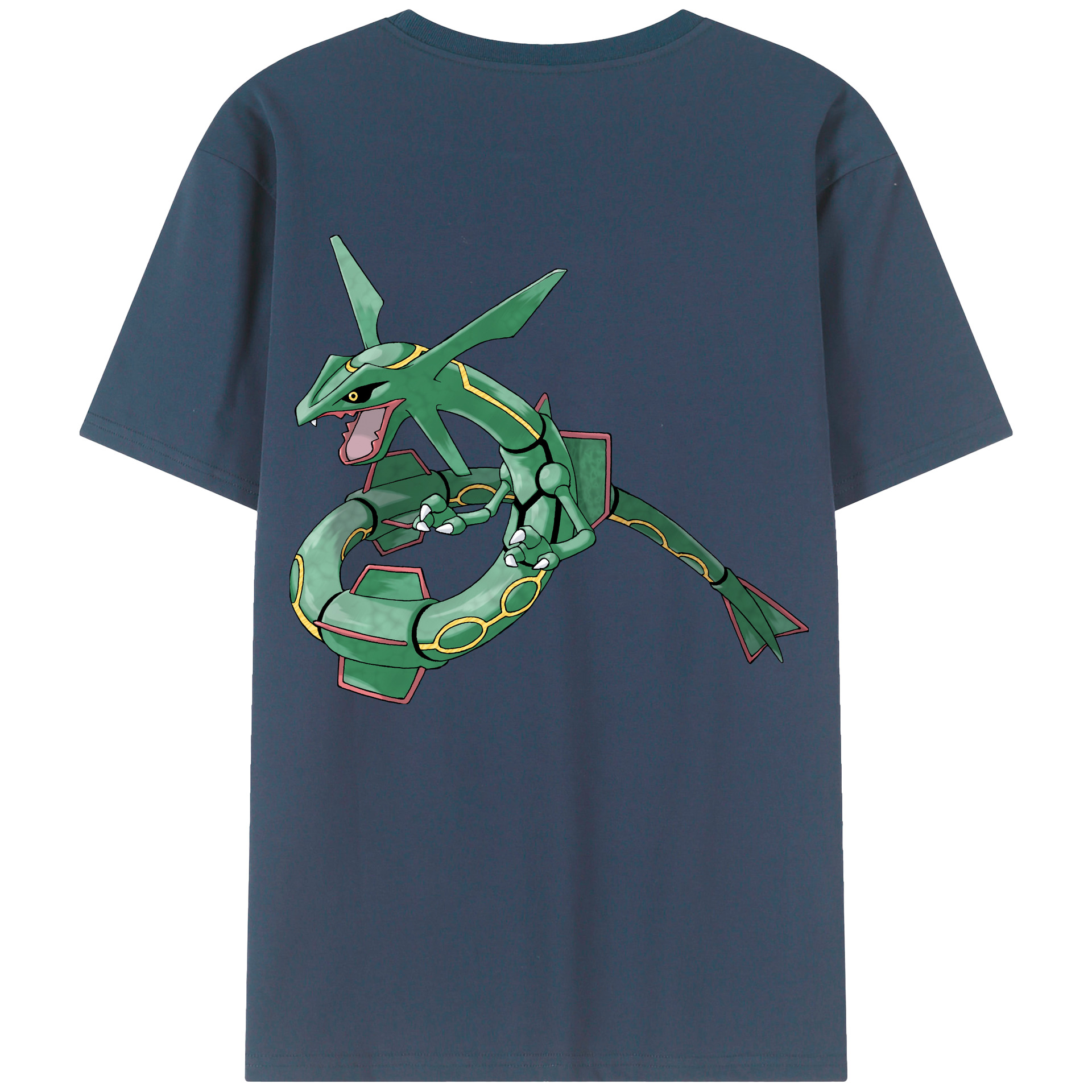 （画像用） ポケットモンスター Pokémon 綿100％ メンズ半袖Tシャツ（バックプリント） 通気性