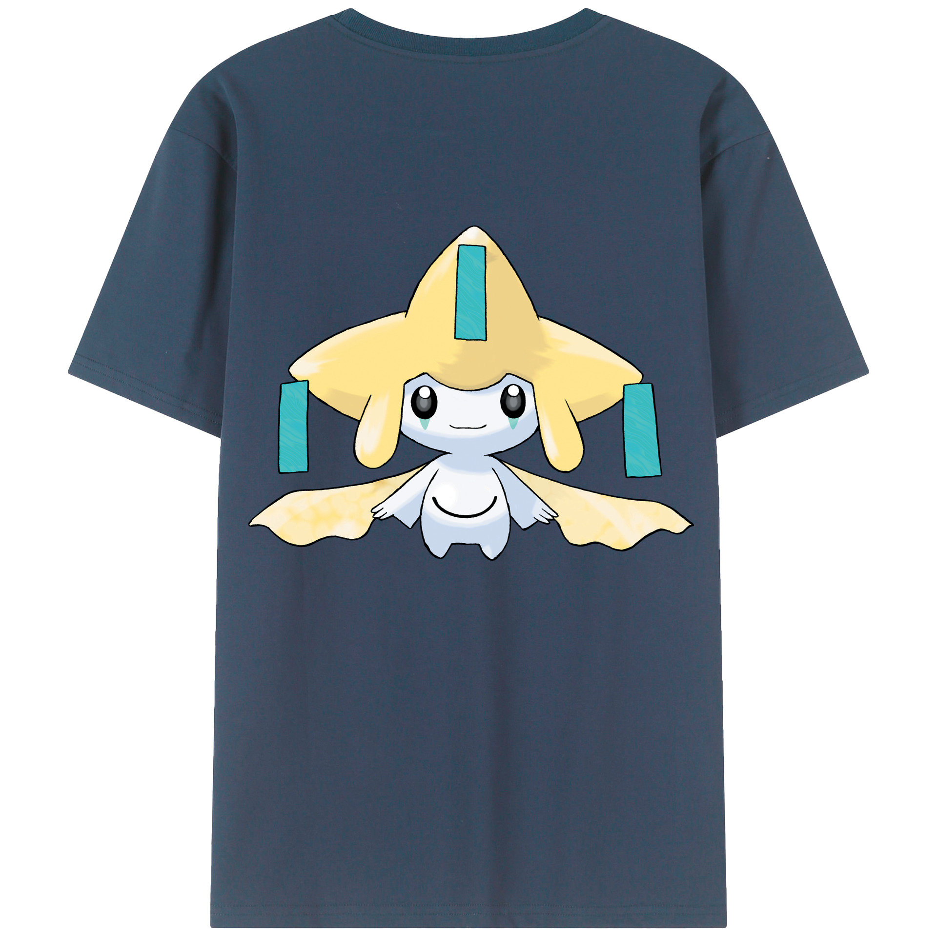 （画像用） ポケットモンスター Pokémon 綿100％ メンズ半袖Tシャツ（バックプリント） 通気性