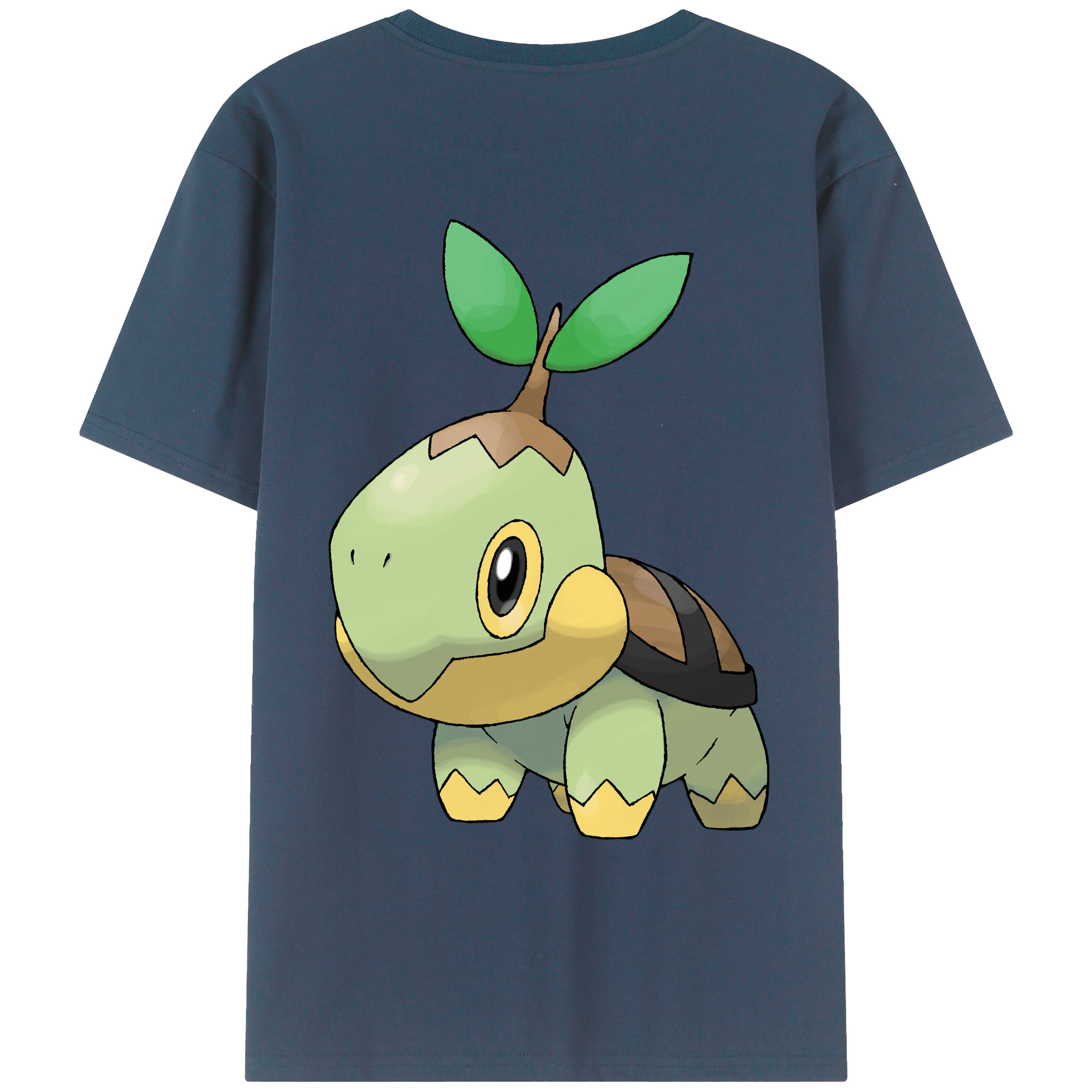 （画像用） ポケットモンスター Pokémon 綿100％ メンズ半袖Tシャツ（バックプリント） 通気性