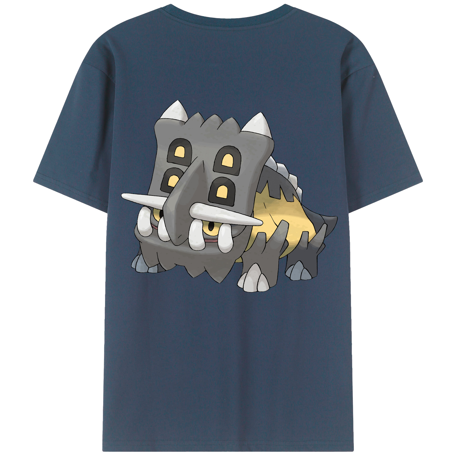 （画像用） ポケットモンスター Pokémon 綿100％ メンズ半袖Tシャツ（バックプリント） 通気性