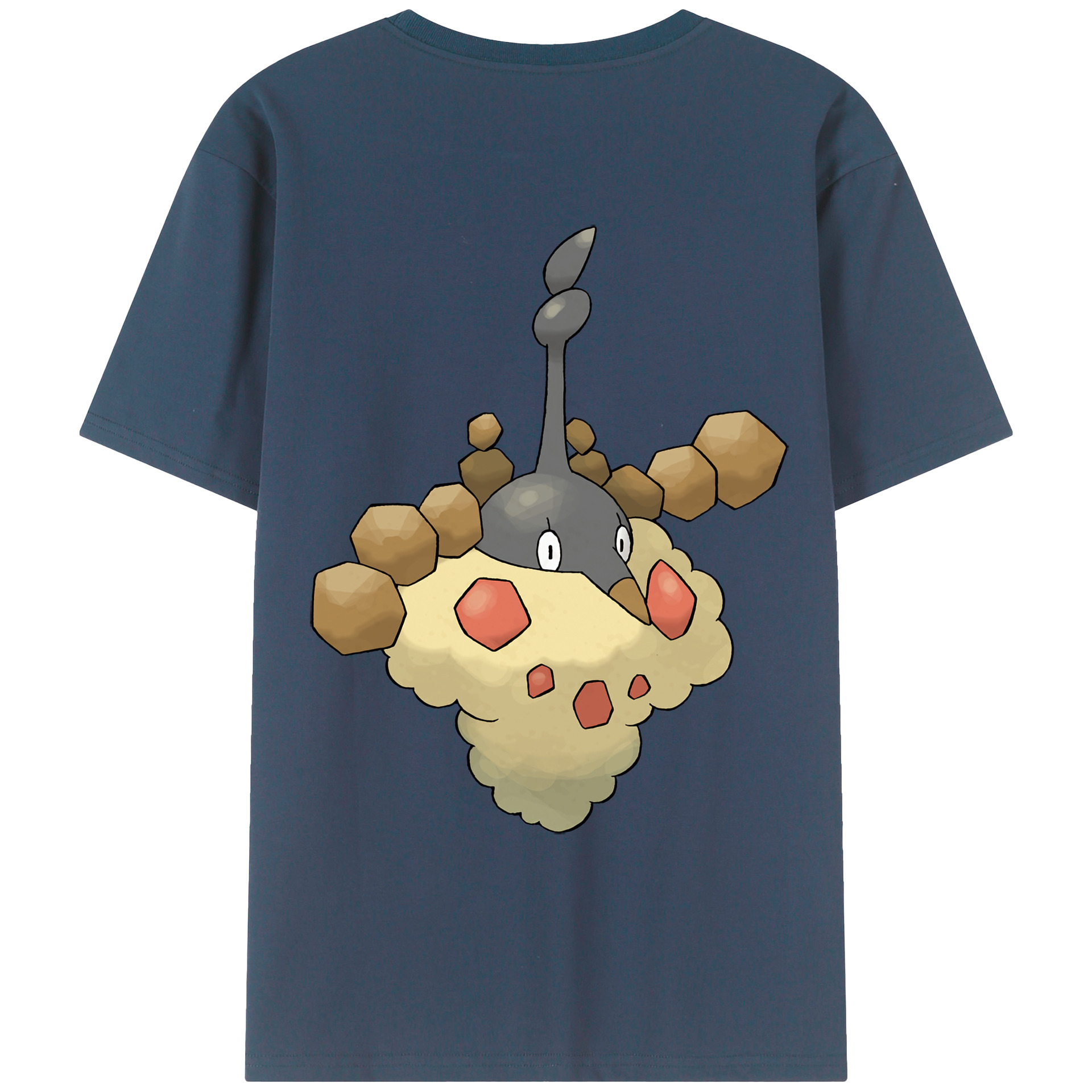 （画像用） ポケットモンスター Pokémon 綿100％ メンズ半袖Tシャツ（バックプリント） 通気性