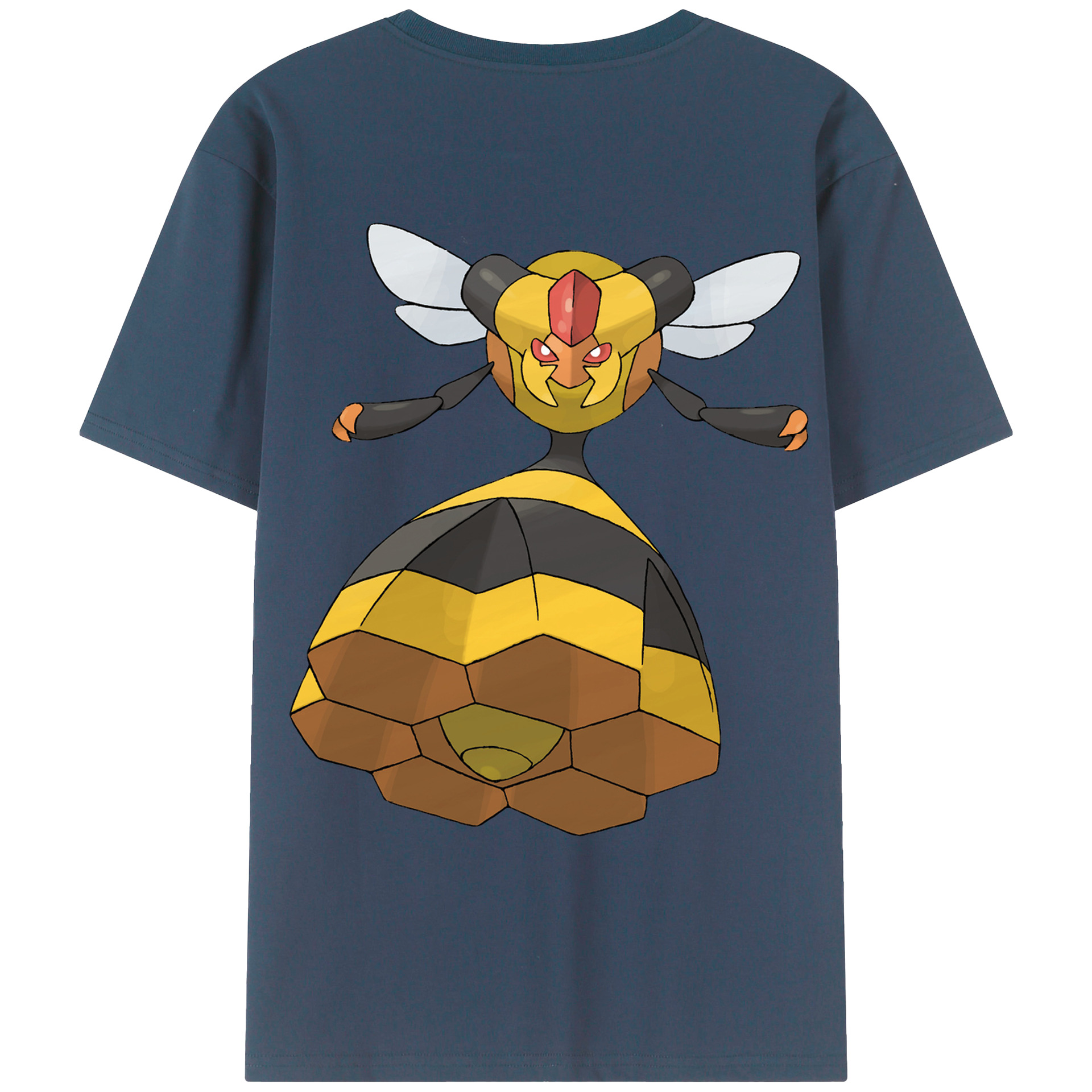 （画像用） ポケットモンスター Pokémon 綿100％ メンズ半袖Tシャツ（バックプリント） 通気性