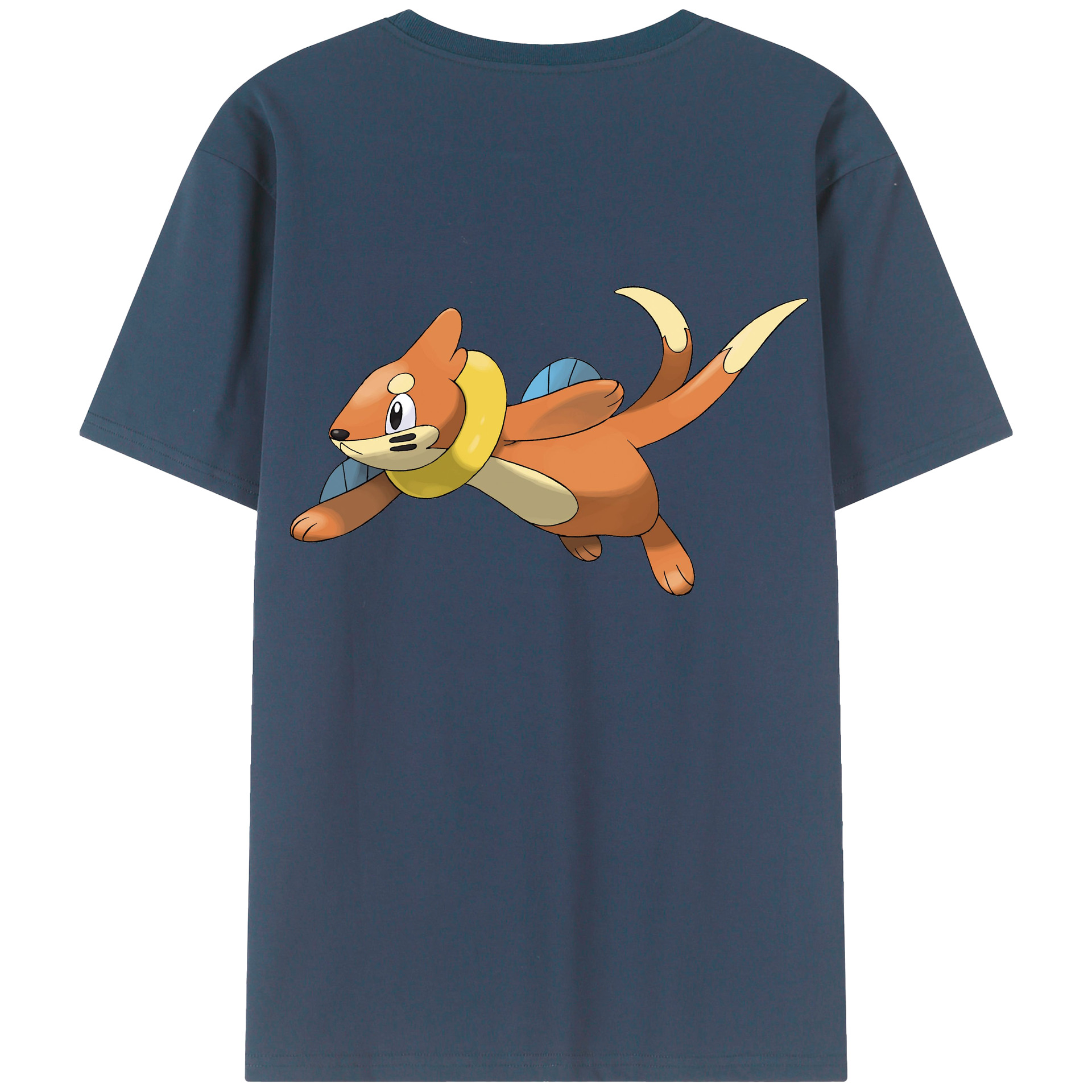 （画像用） ポケットモンスター Pokémon 綿100％ メンズ半袖Tシャツ（バックプリント） 通気性